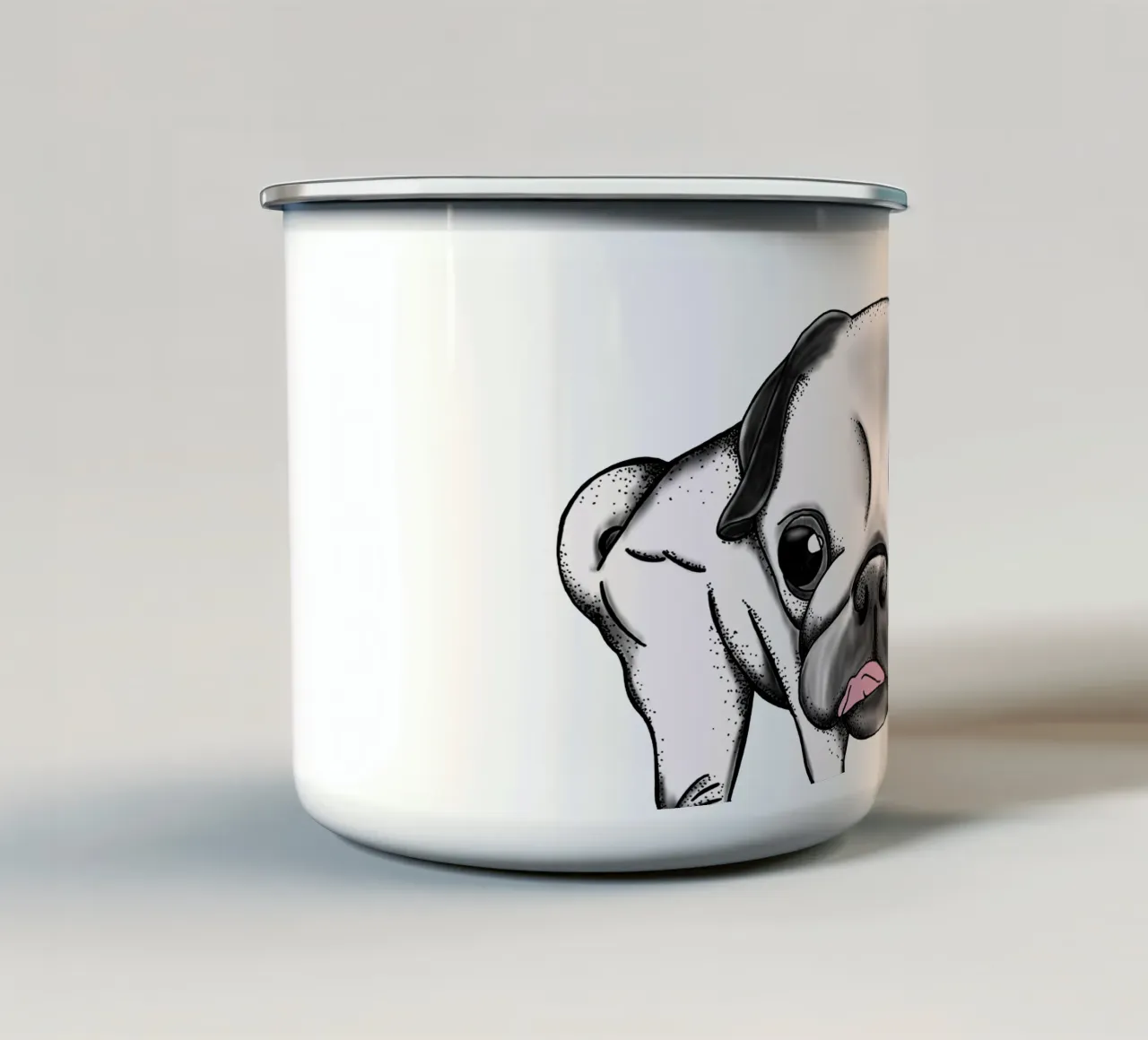 Pugart | RonYeah taza de esmalte de venten