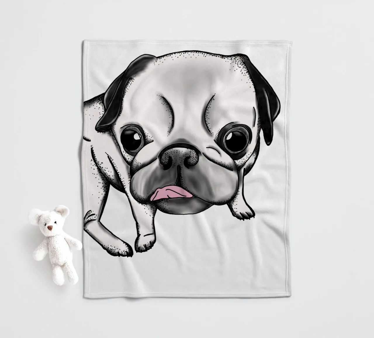 Pugart | RonYeah Fleecedecke von venten