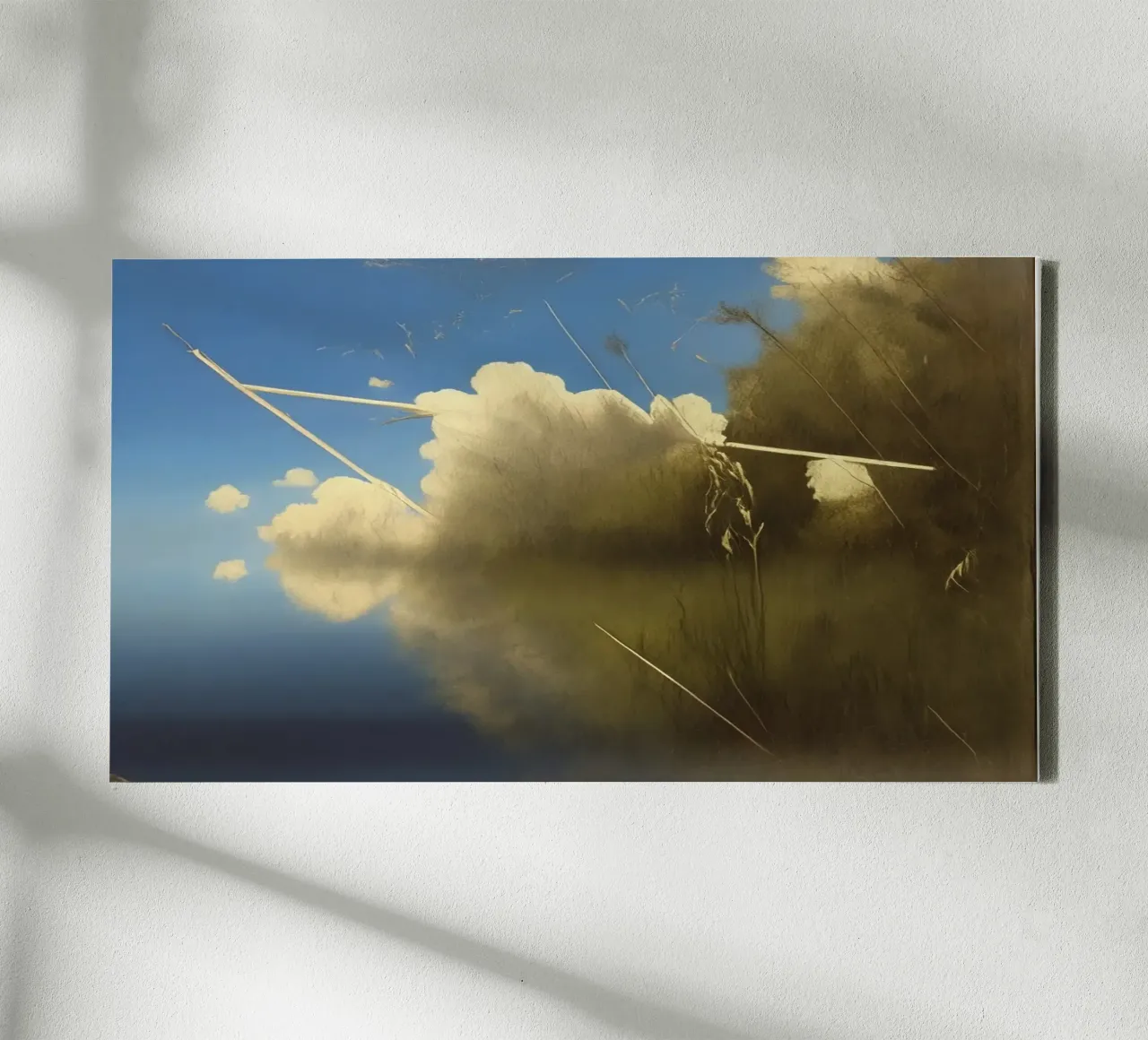 Vliegtuigen in de lucht_1 canvas met Baklijst van Impressionismus by LK