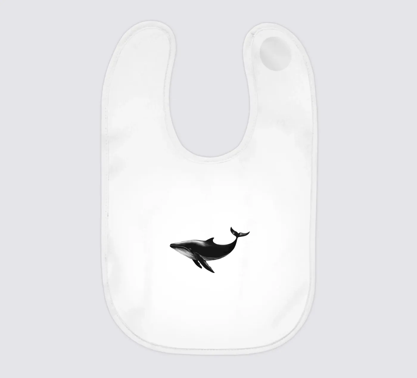 Painted whale Babylätzchen von Katja Stehle Design