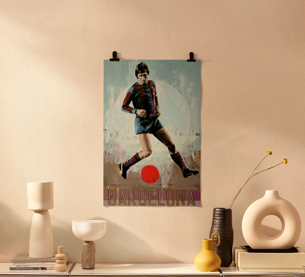 One Love Barca poster van David Diehl
