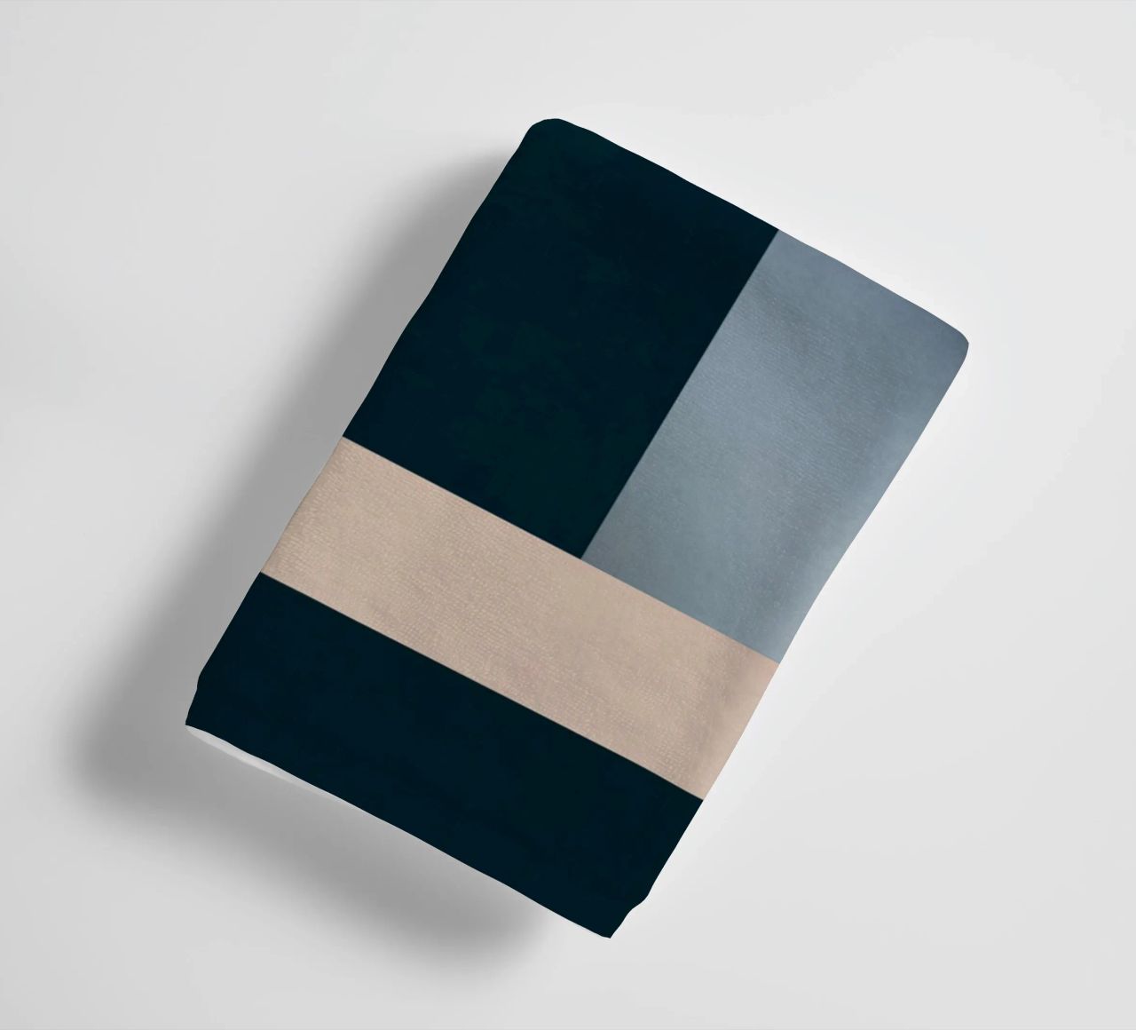 Modern Abstraction Mocha Mousse towel by Gaite