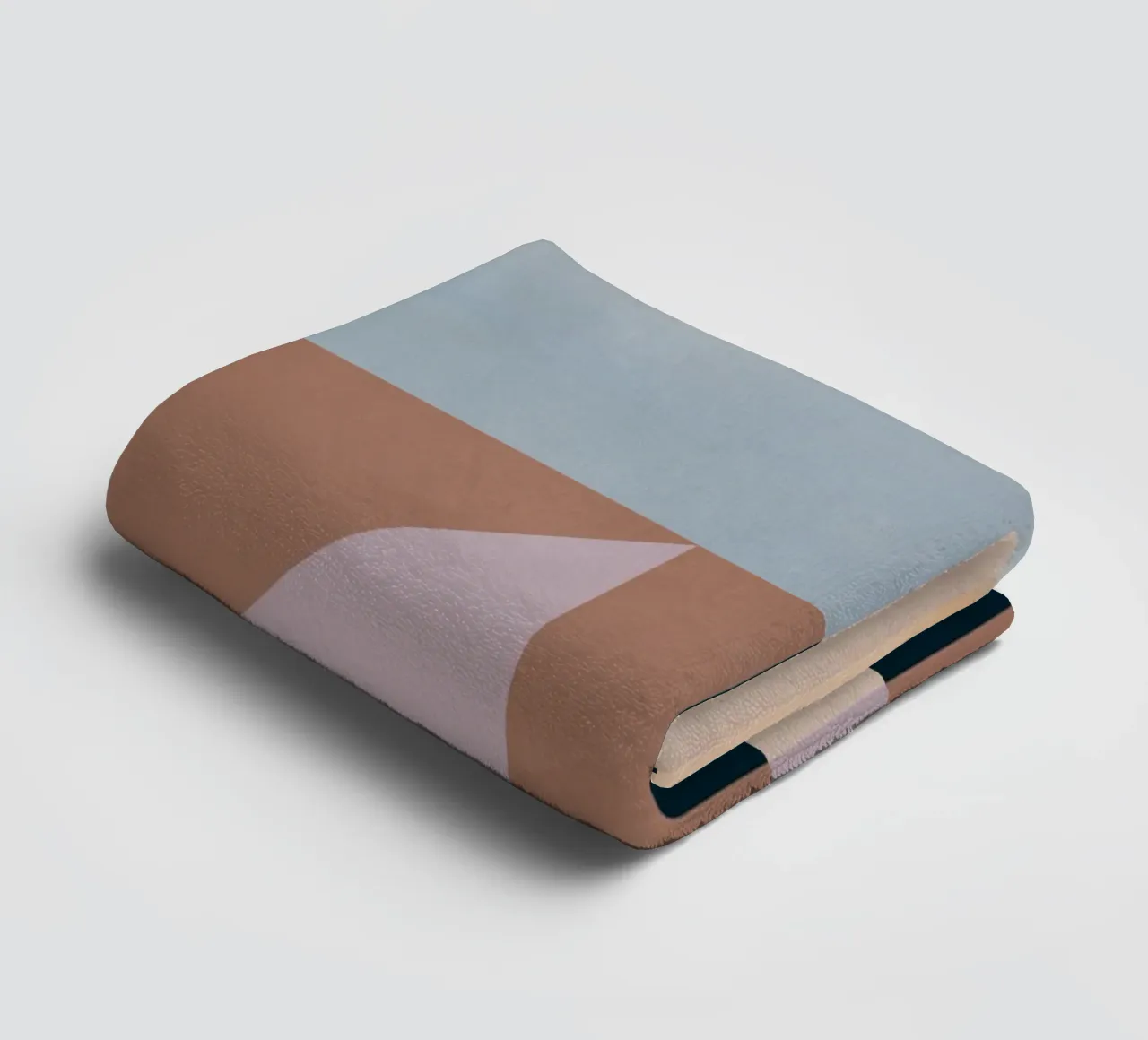 Moderne Abstraktion Mokka-Mousse Handtuch von Gaite