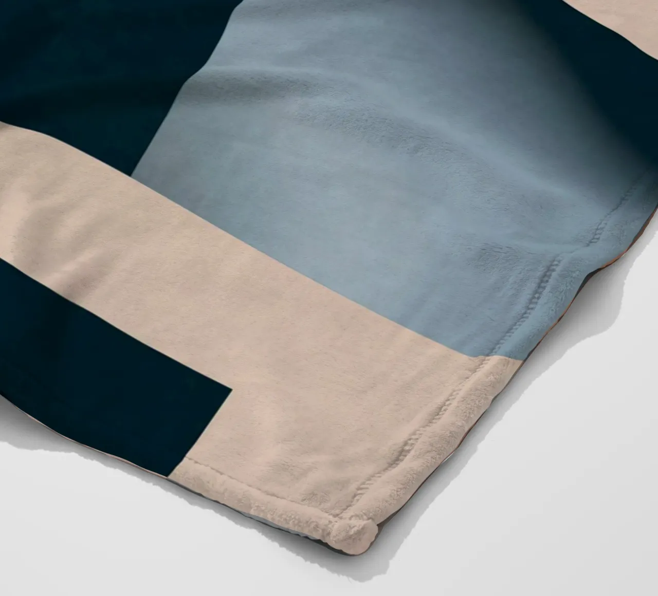Modern Abstraction Mocha Mousse fleece blanket by Gaite