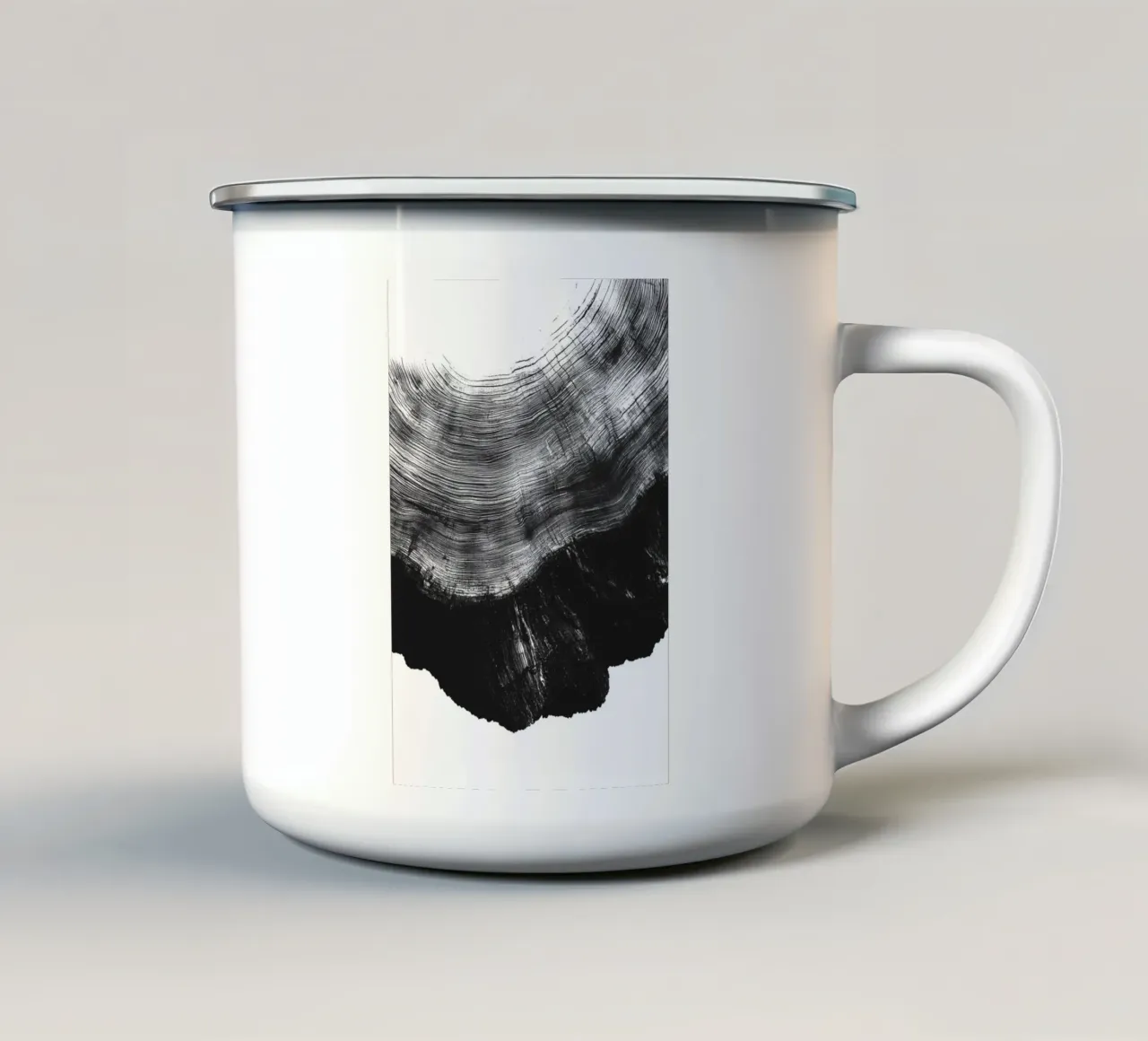 xilografía 2 taza de esmalte de Katja Stehle Design