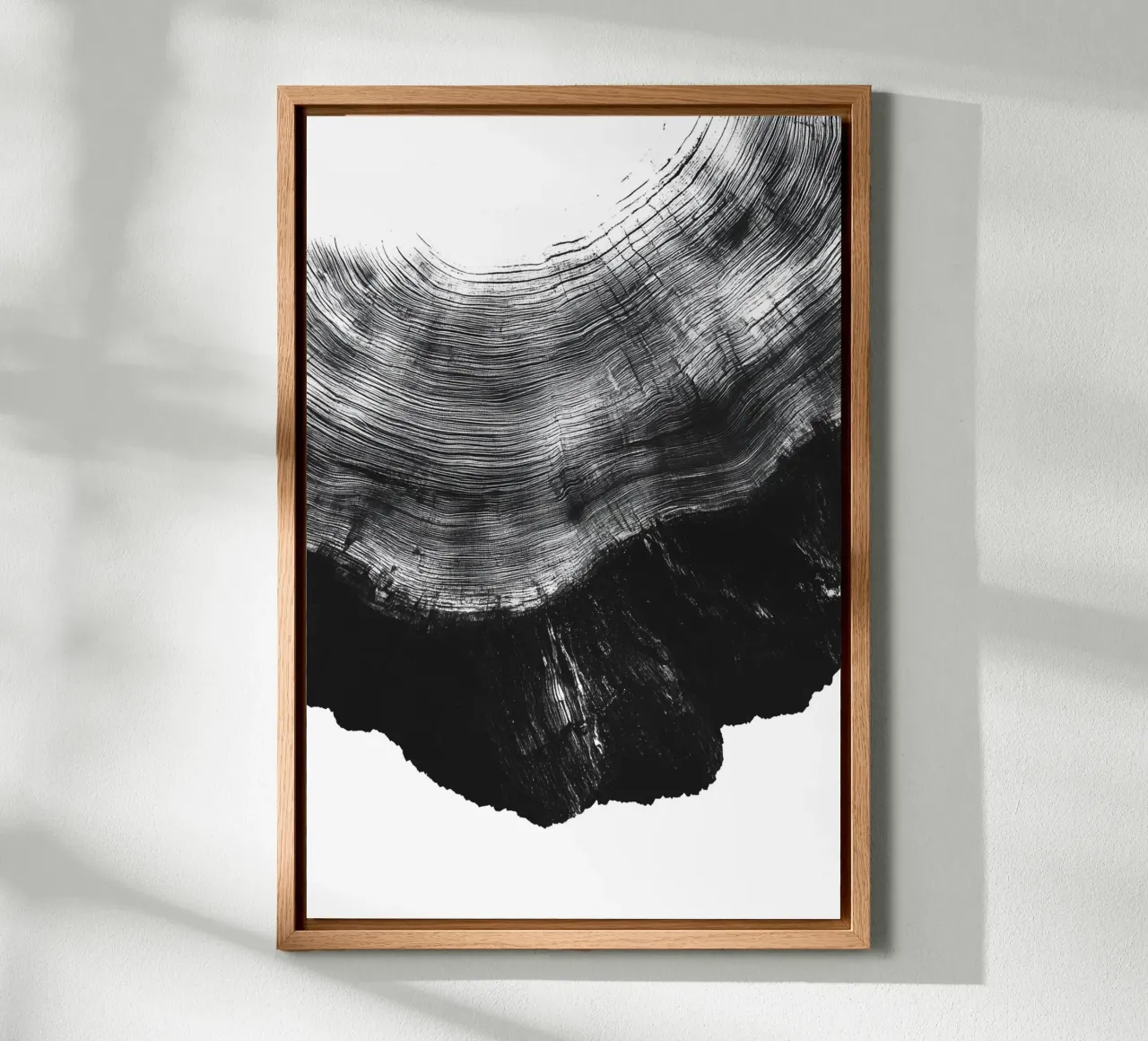 Houtsnede 2 canvas van Katja Stehle Design