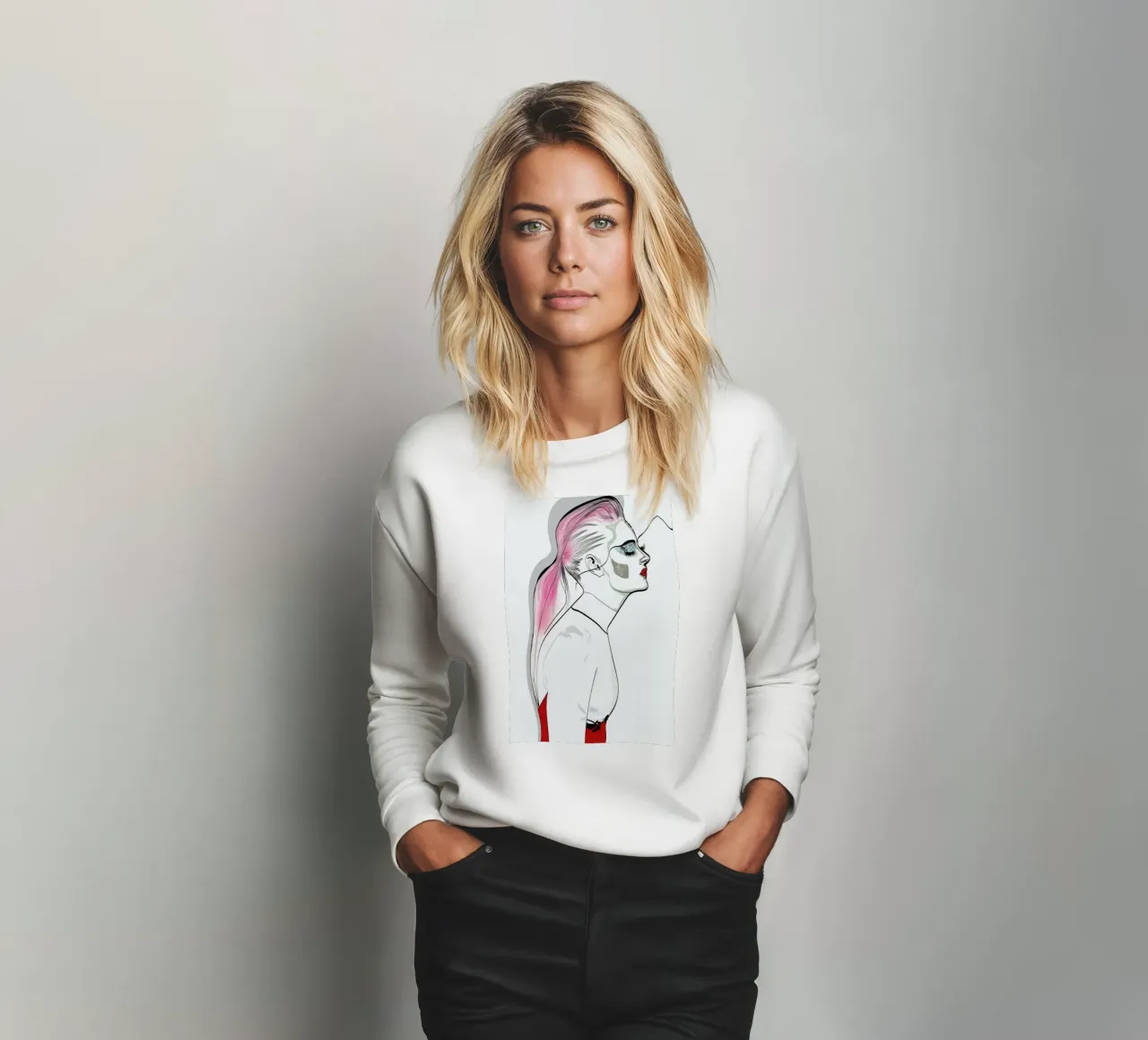 Pretty in Pink 2 sweatshirt van Marcell Naubert