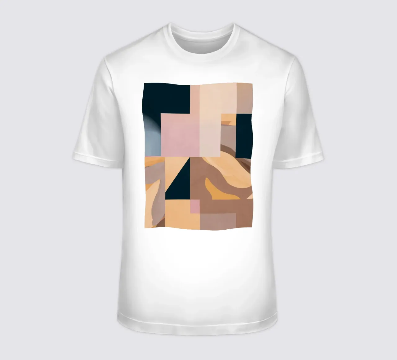 Modern Abstraction Mocha Mousse 2 t-shirt by Gaite