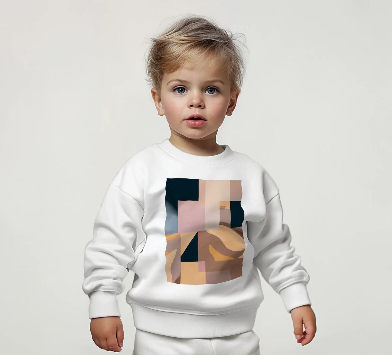 Astrazione moderna Mousse di moka 2 felpa neonato da Gaite