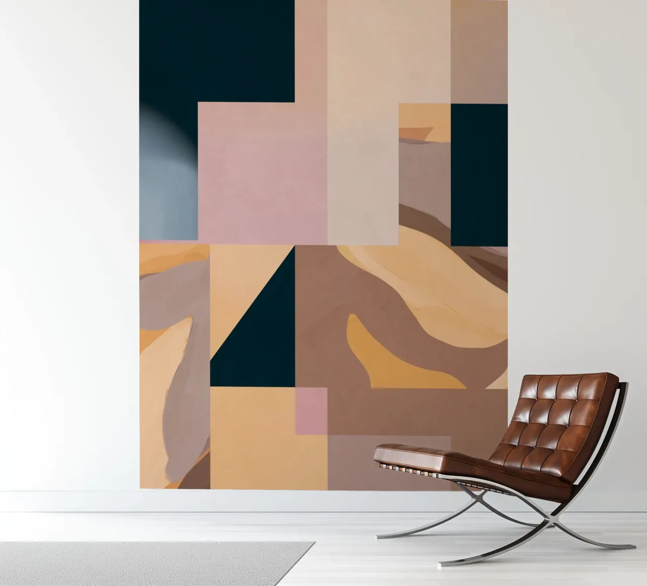 Modern Abstraction Mocha Mousse 2 photo wallpaper by Gaite