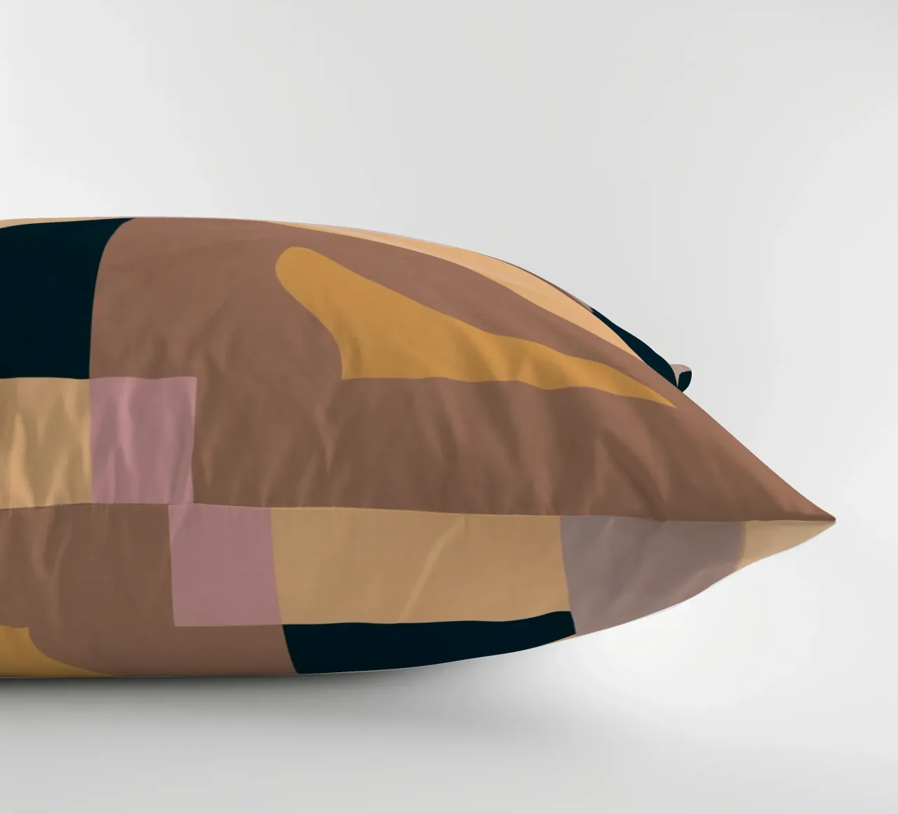 Modern Abstraction Mocha Mousse 2 decorative cushion by Gaite