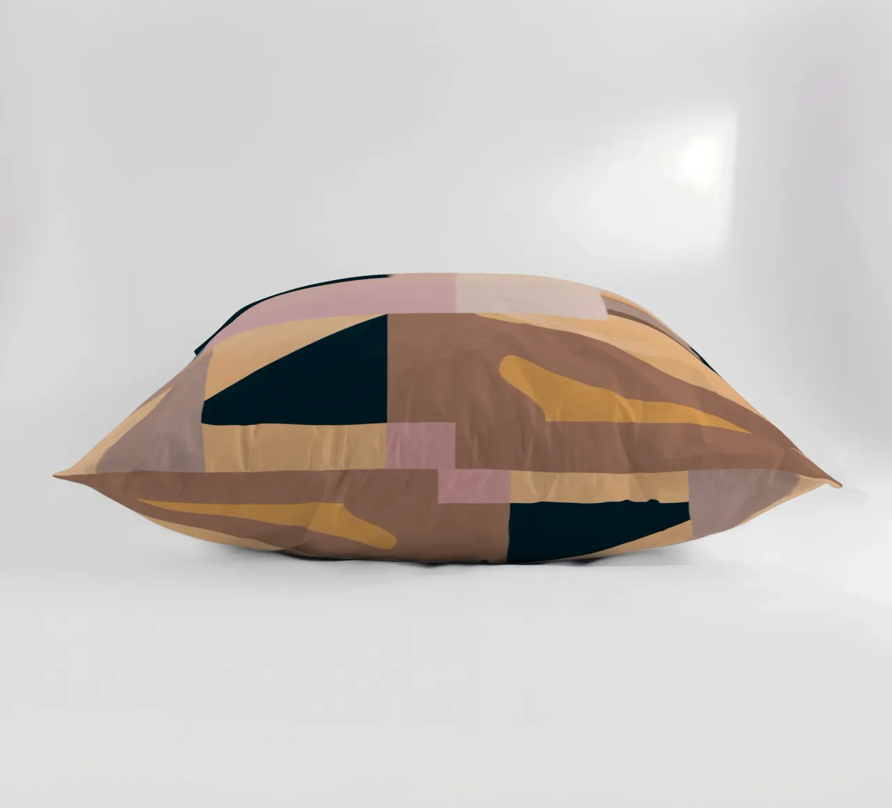Modern Abstraction Mocha Mousse 2 decorative cushion by Gaite