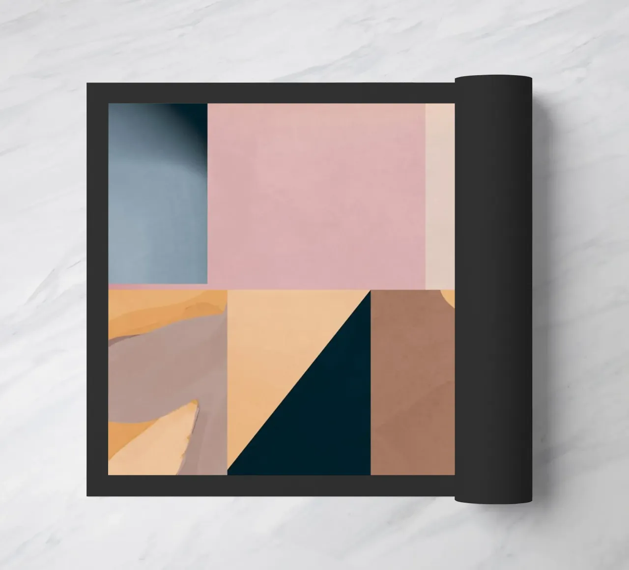 Modern Abstraction Mocha Mousse 2 doormat by Gaite