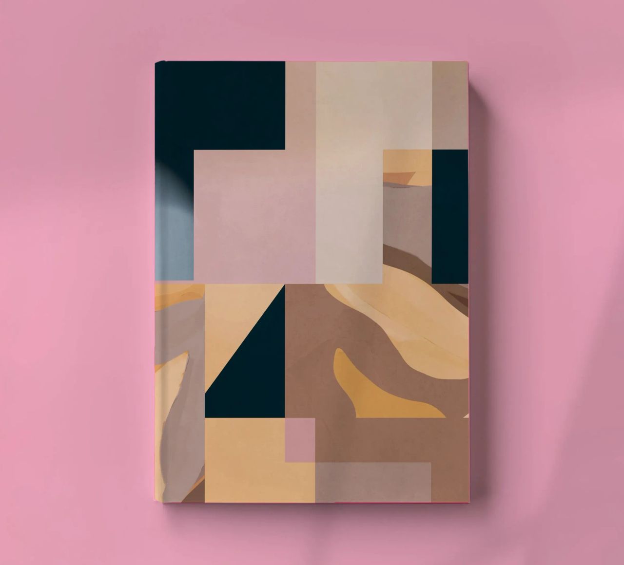 Modern Abstraction Mocha Mousse 2 notebook by Gaite