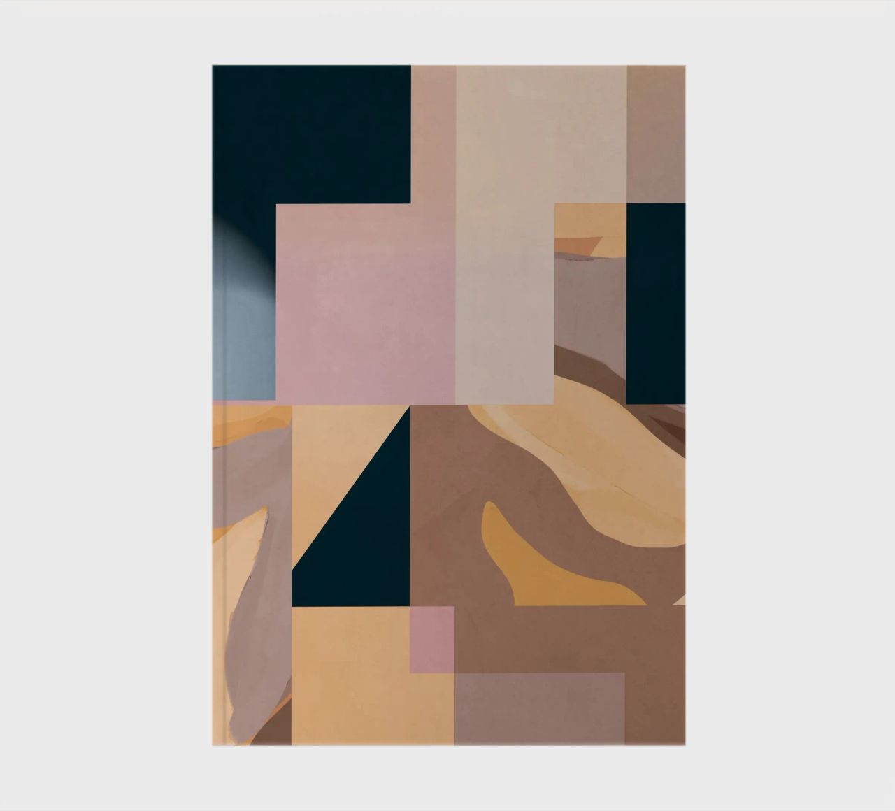 Modern Abstraction Mocha Mousse 2 notebook by Gaite