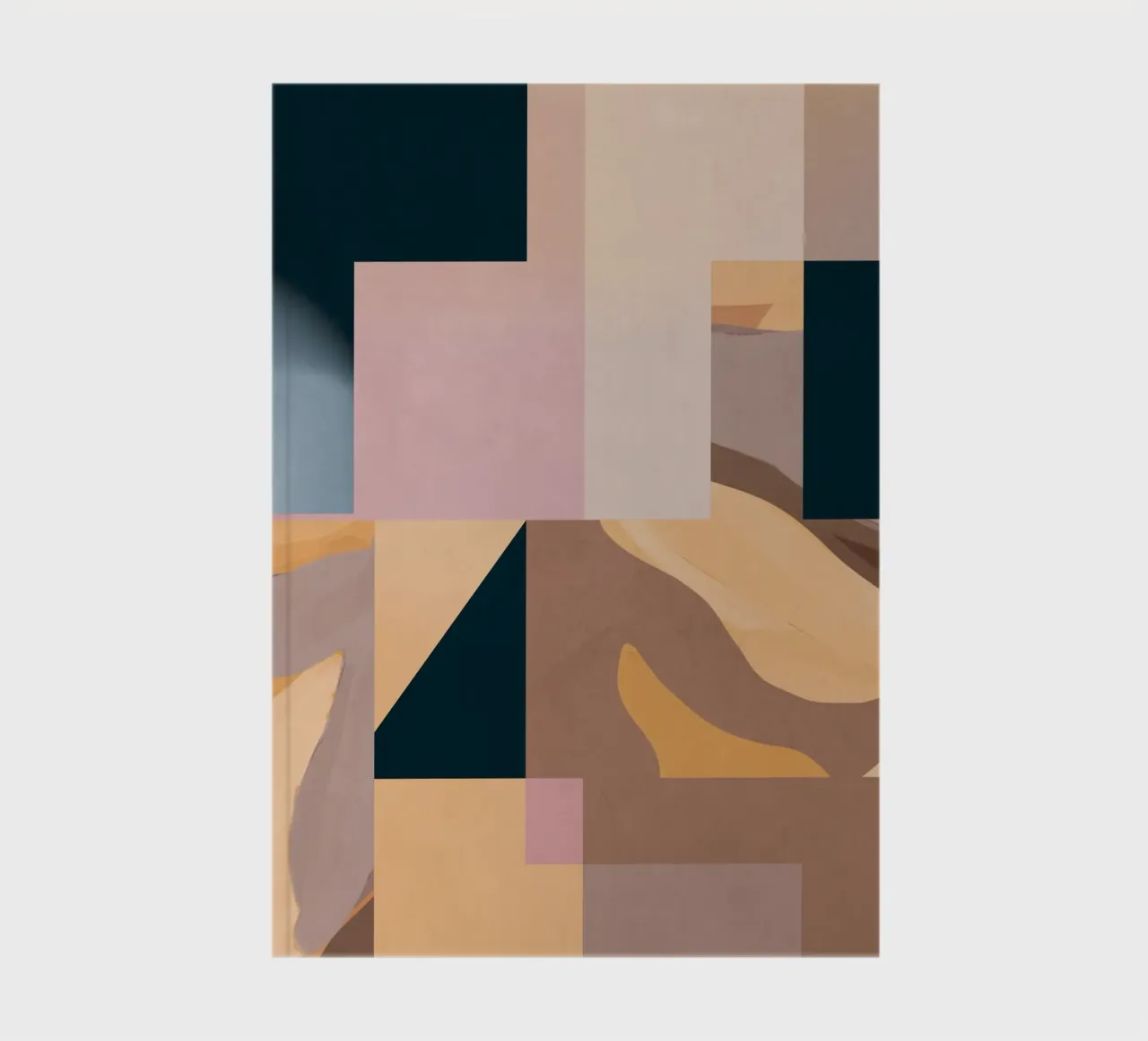 Abstraction moderne Mousse moka 2 carnet de notes de Gaite