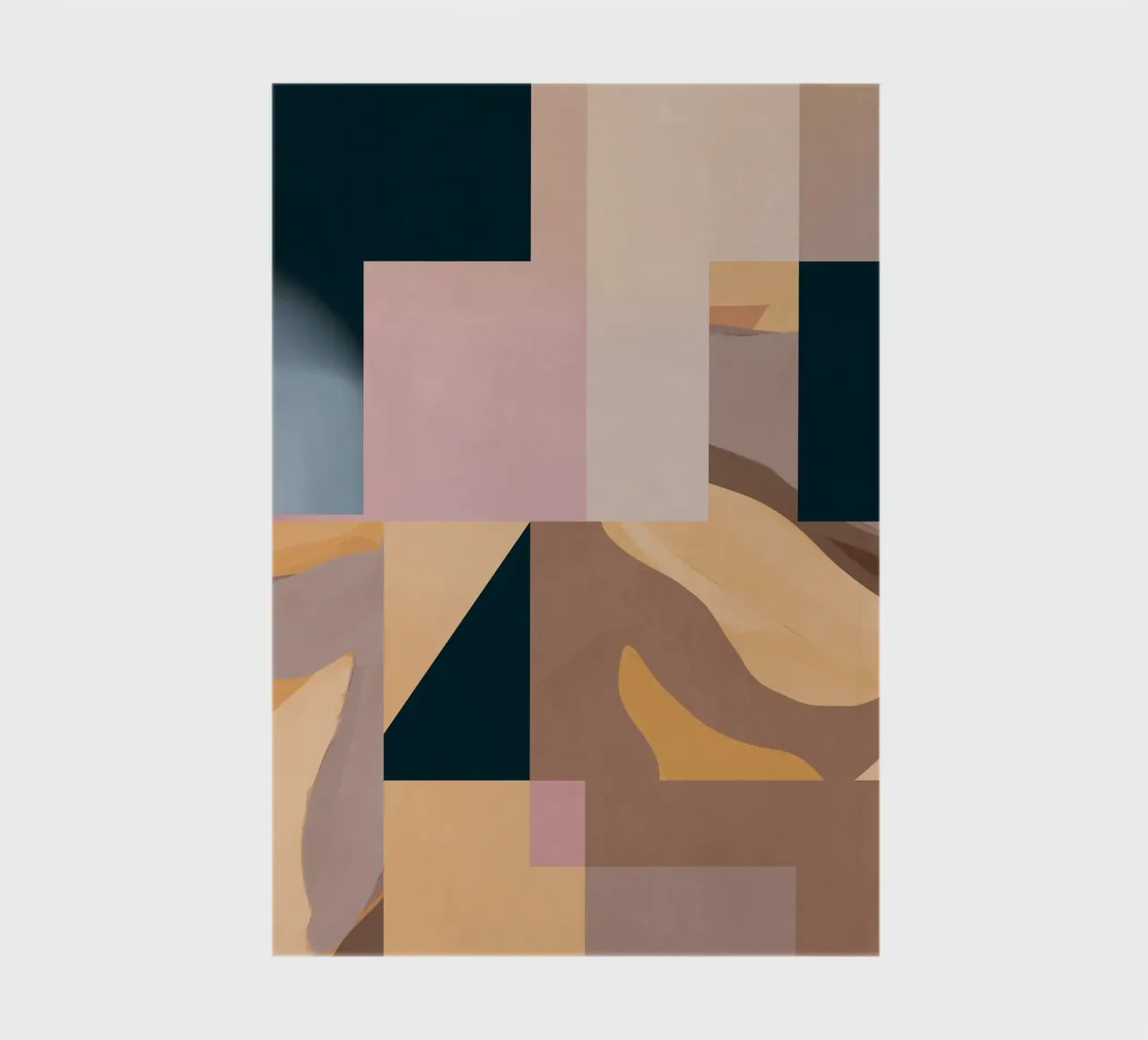 Abstraction moderne Mousse moka 2 carnet de notes de Gaite