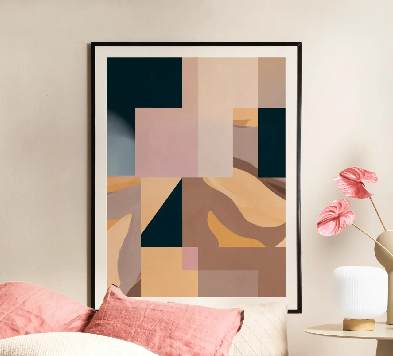 Modern Abstraction Mocha Mousse 2 hahnemühle by Gaite
