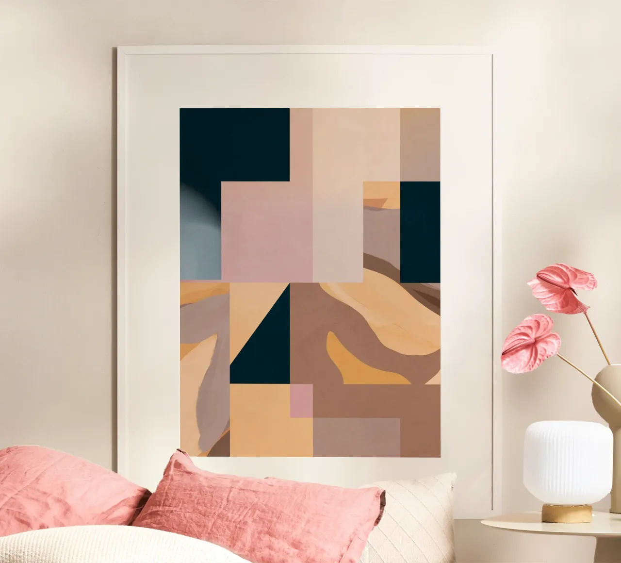 Modern Abstraction Mocha Mousse 2 hahnemühle by Gaite