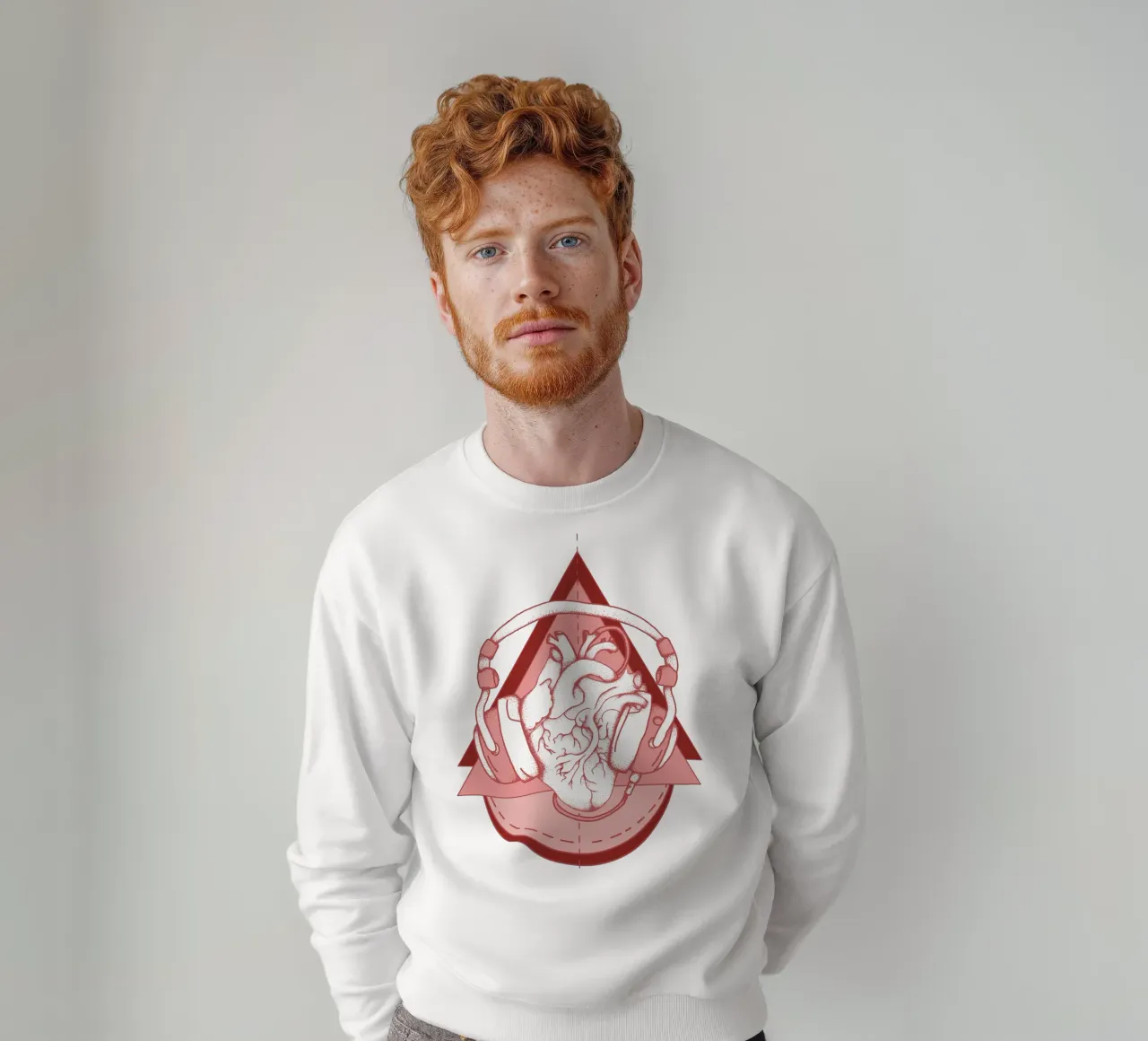 Lineart | Heartbeat sweatshirt by venten