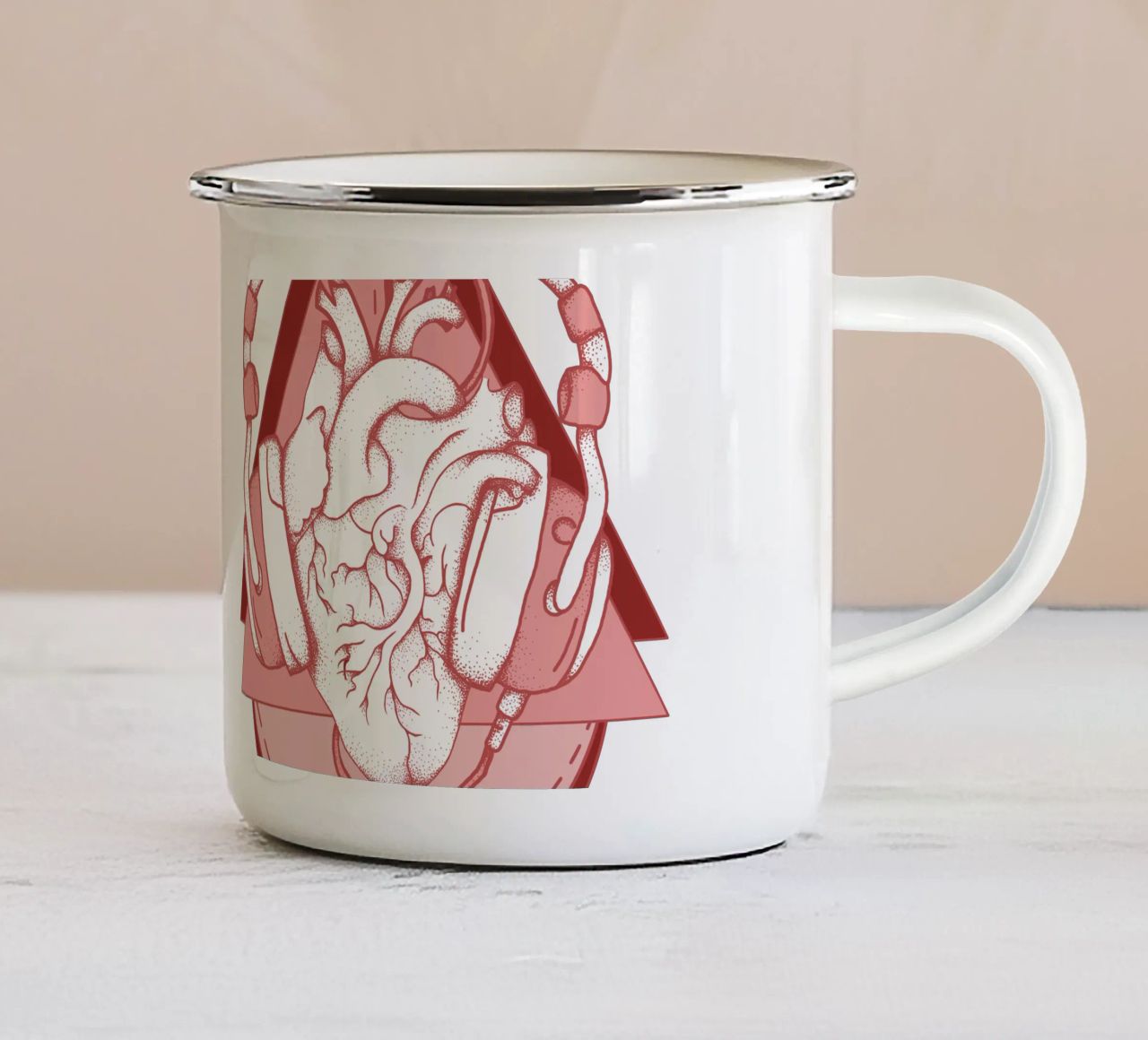 Lineart | Heartbeat tazza in smalto da venten