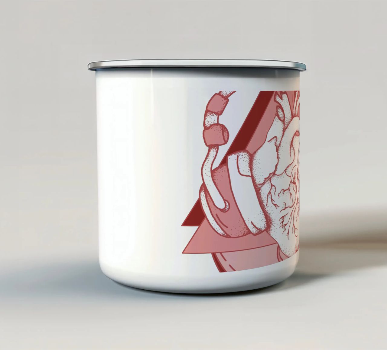 Lineart | Heartbeat tazza in smalto da venten