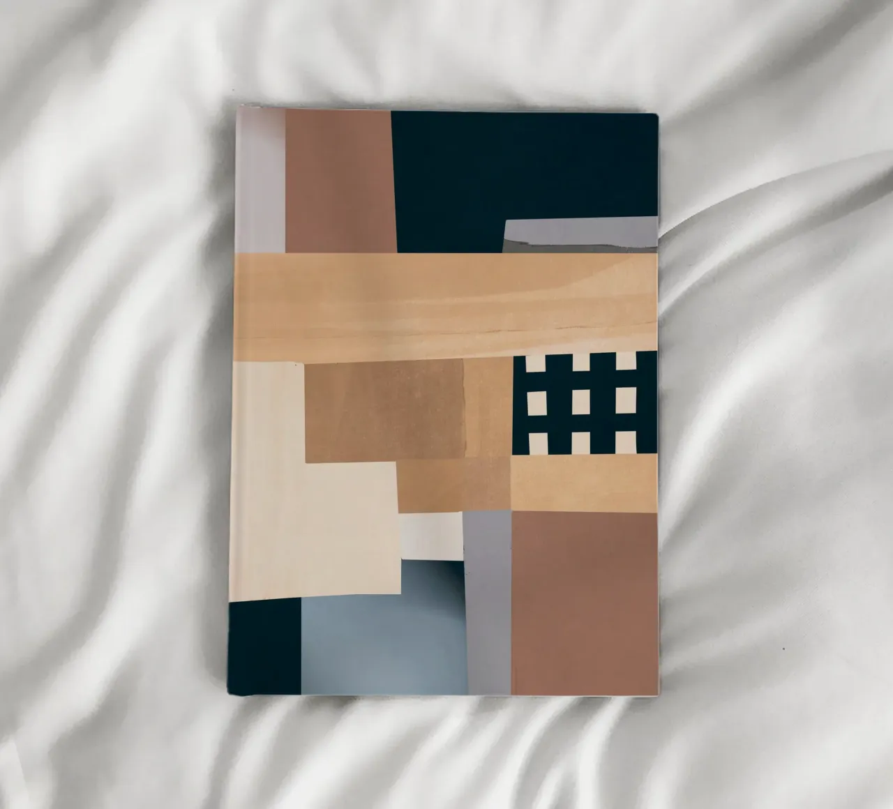 Modern Abstraction Mocha Mousse 3 notebook by Gaite