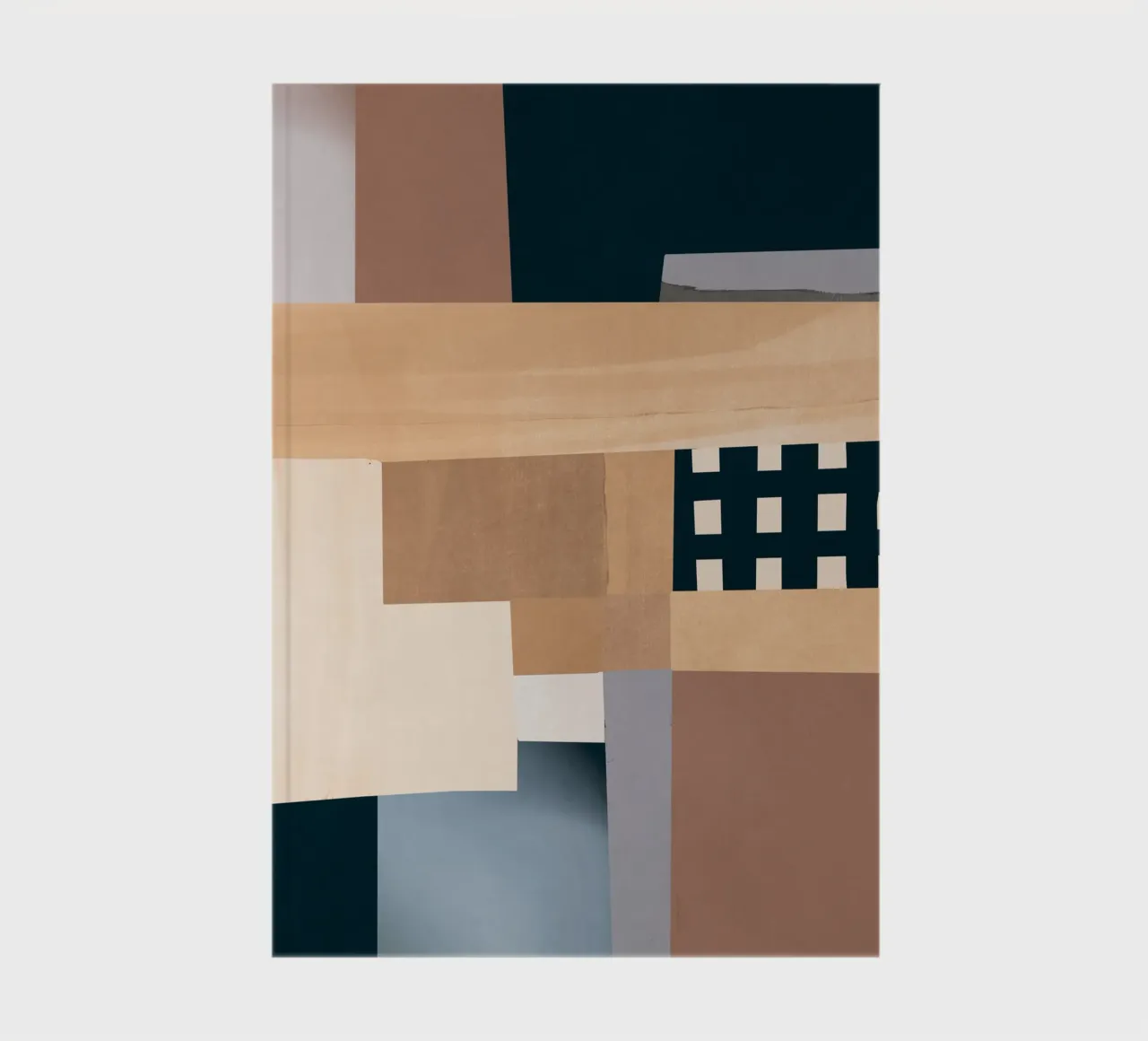 Modern Abstraction Mocha Mousse 3 notebook by Gaite