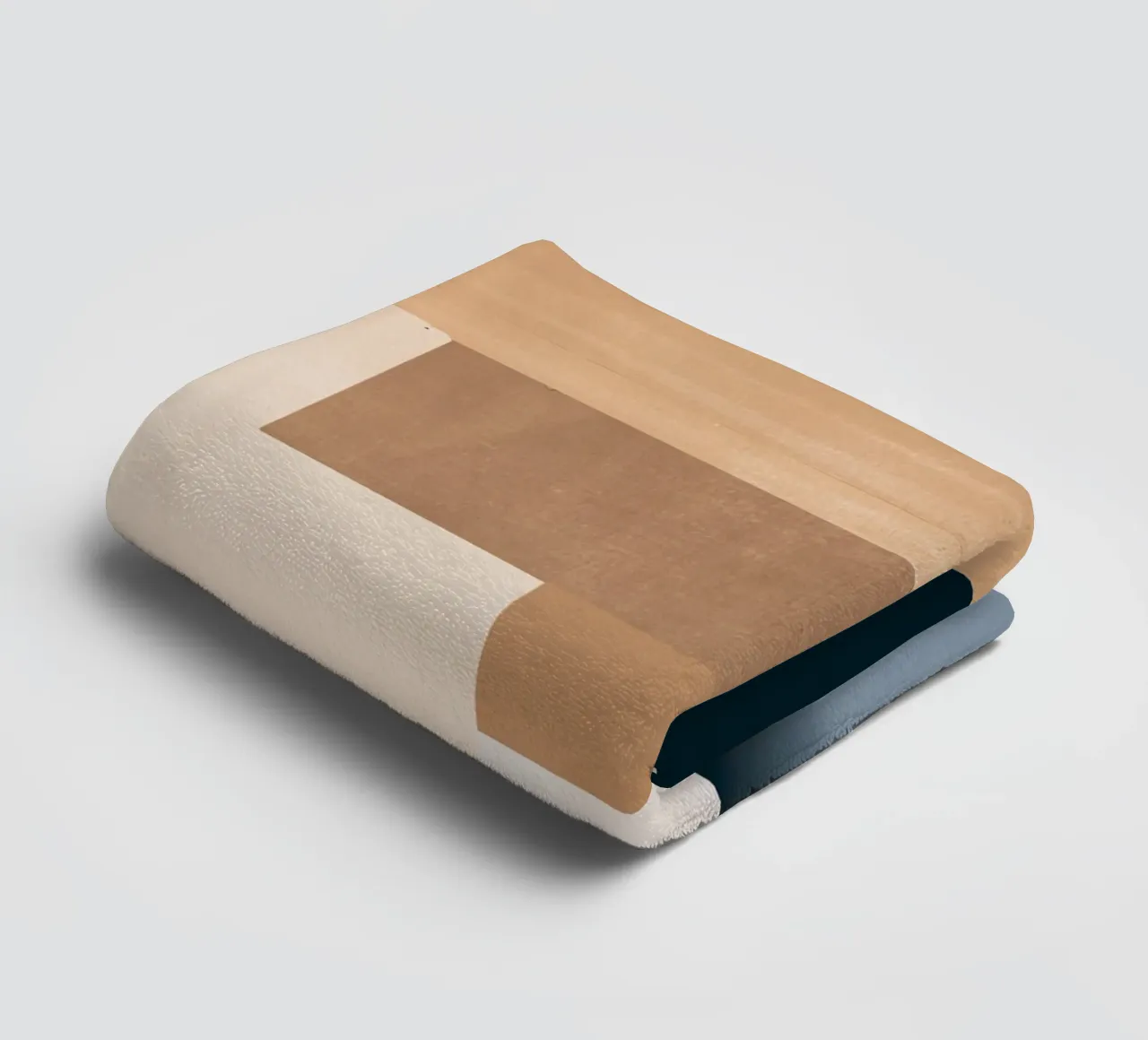 Moderne Abstractie Mokka Mousse 3 badhanddoek van Gaite