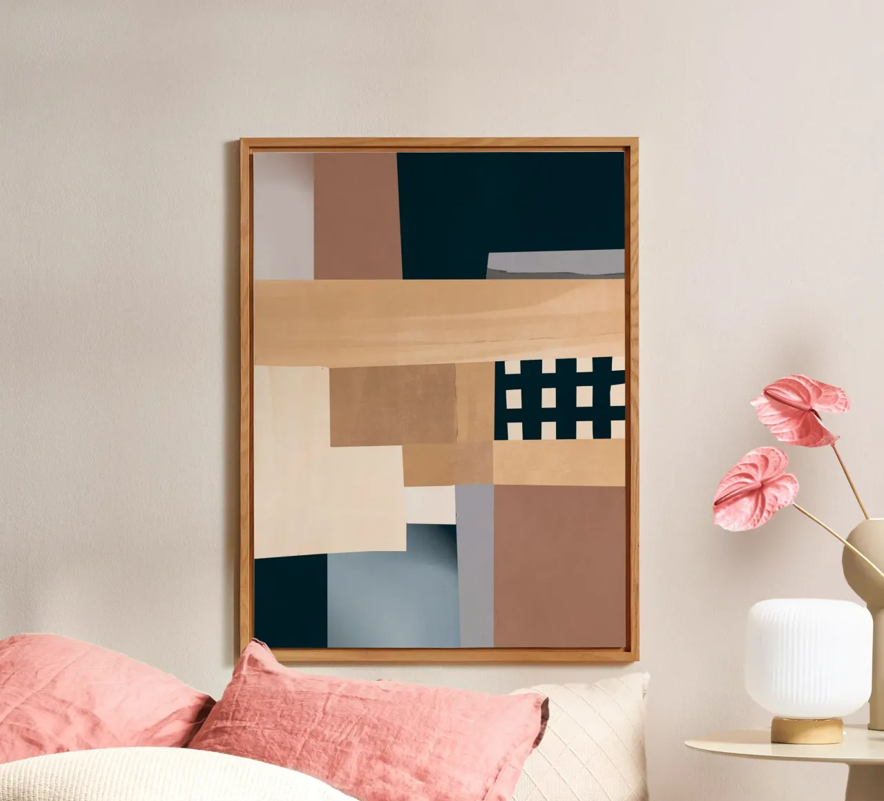 Modern Abstraction Mocha Mousse 3 alu-dibond by Gaite