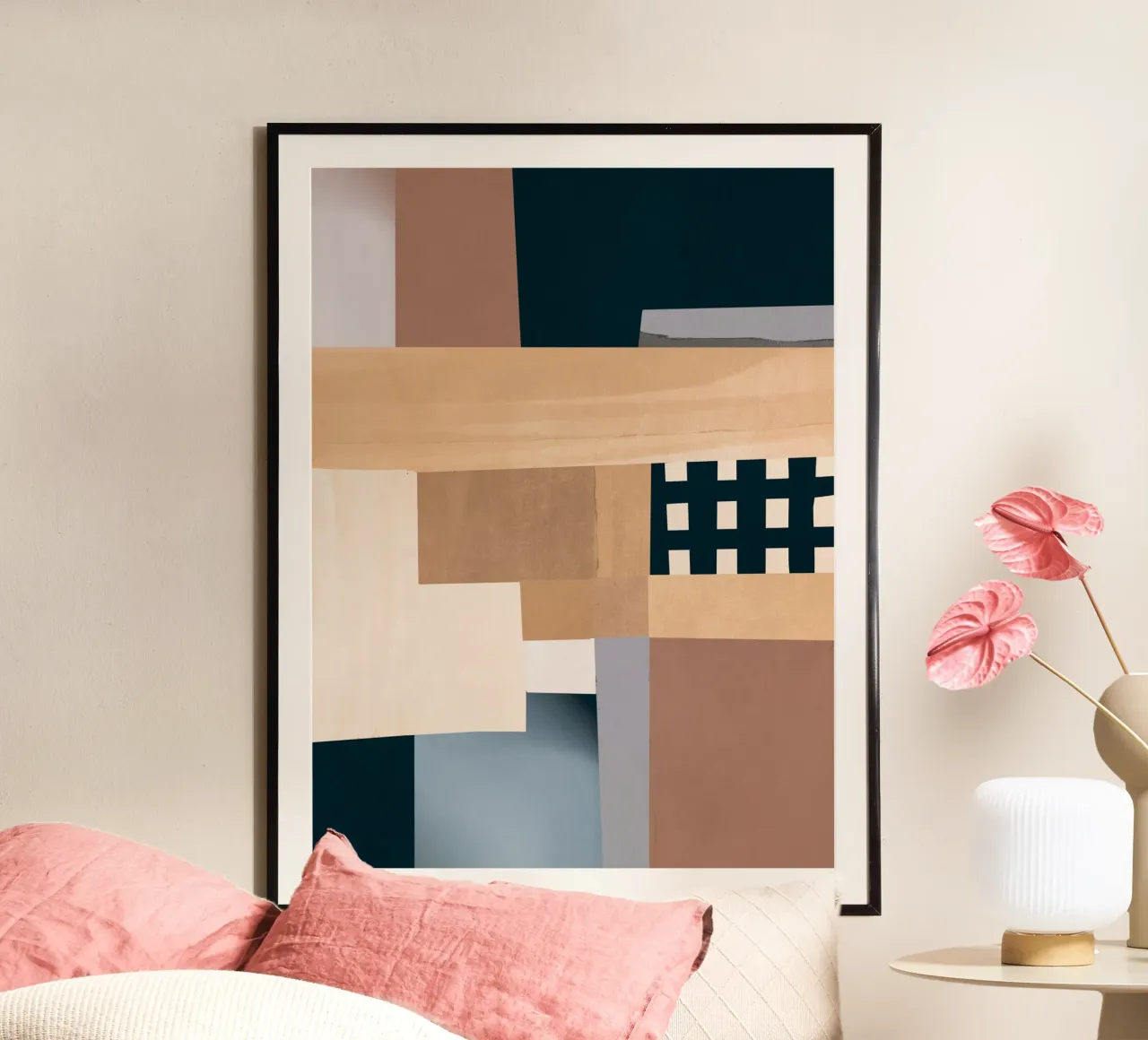 Modern Abstraction Mocha Mousse 3 hahnemühle by Gaite