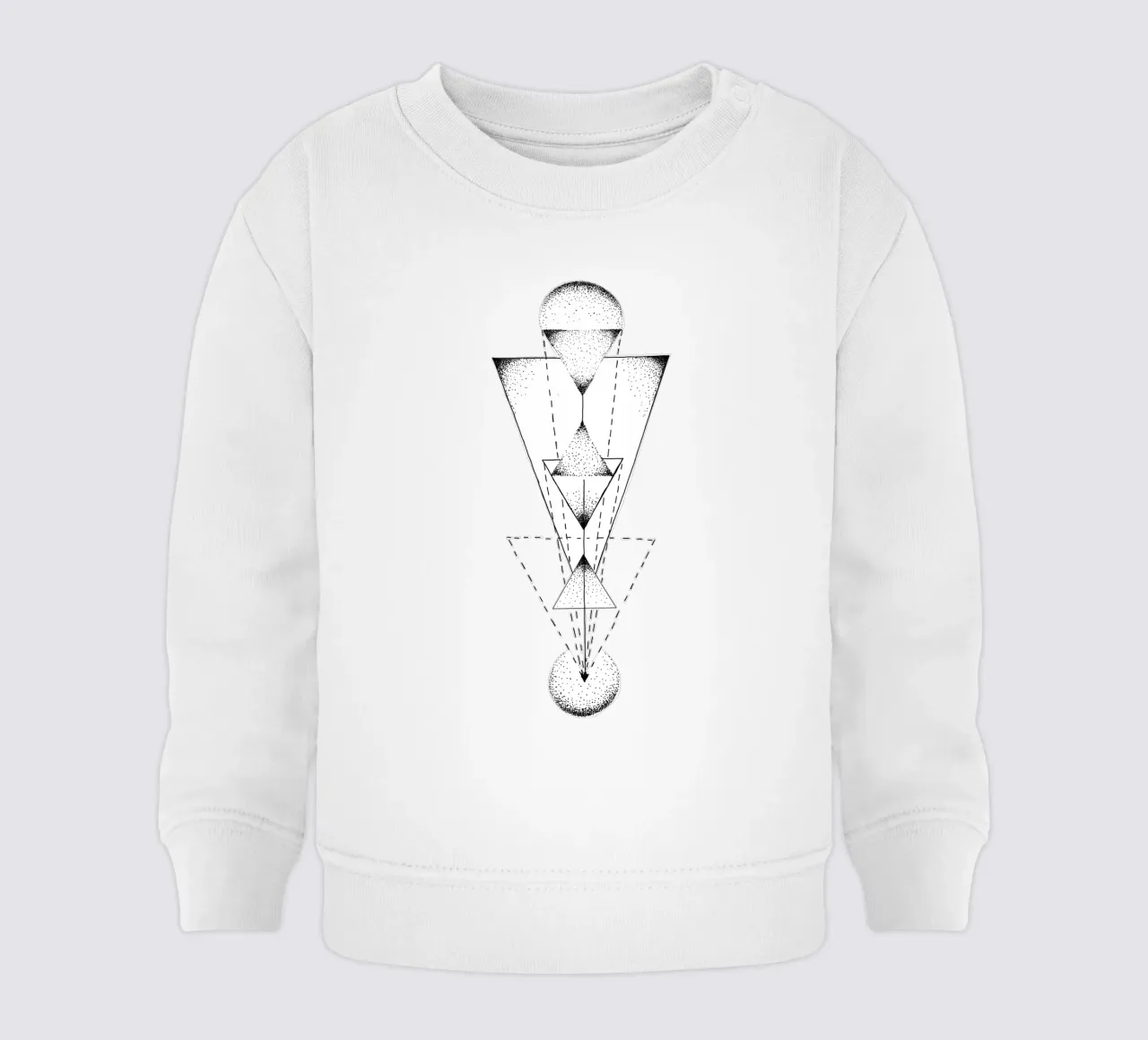 Lineart | TriangleMandala felpa neonato da venten
