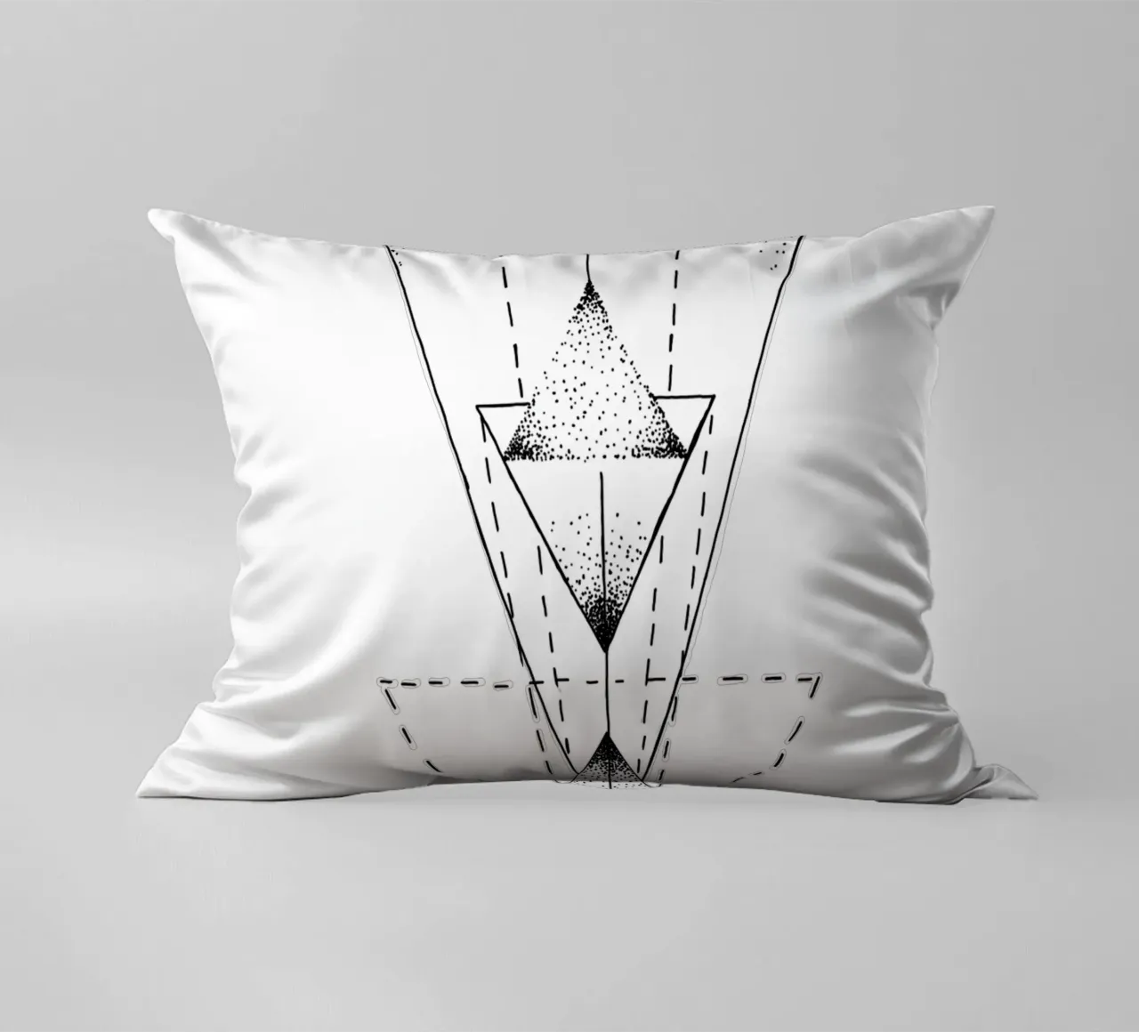 Lineart | TriangleMandala cuscino da venten