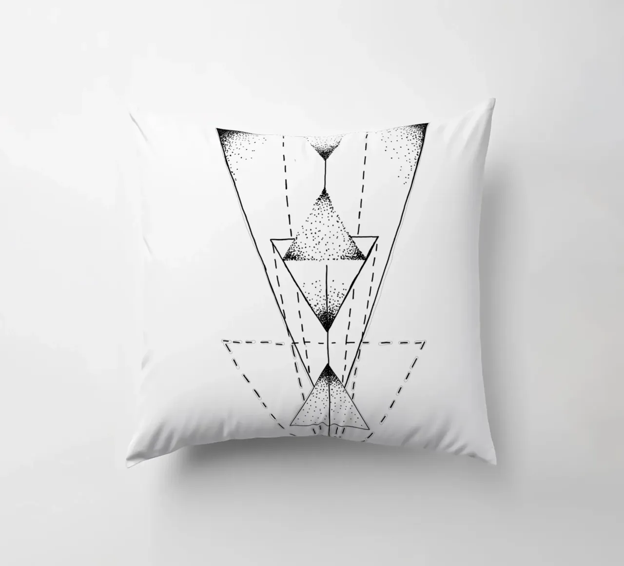 Lineart | TriangleMandala cuscino da venten
