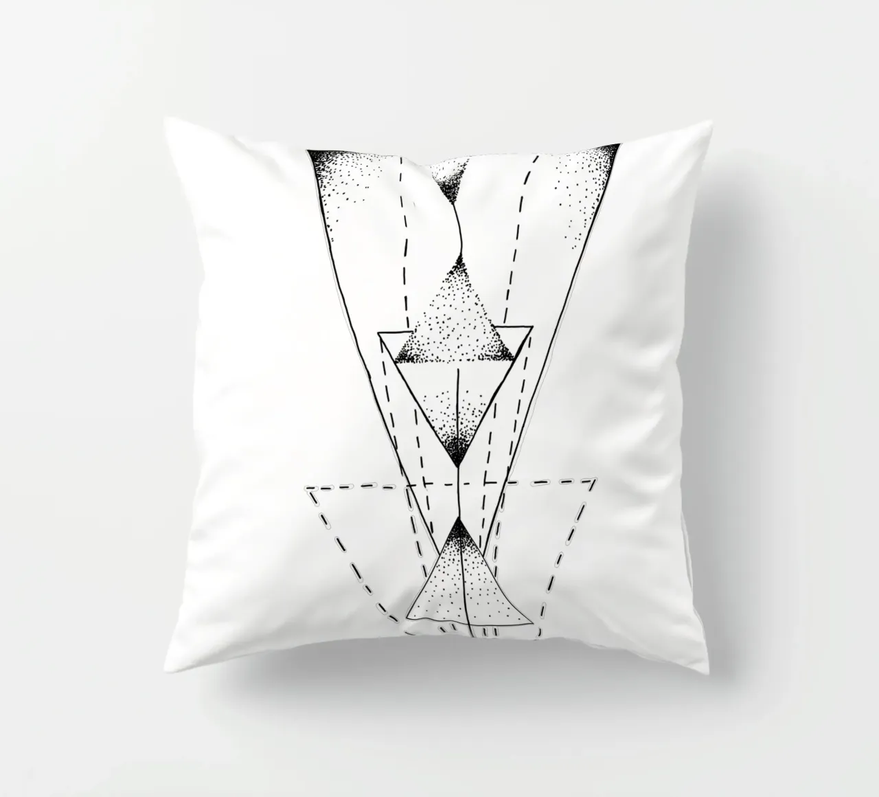 Lineart | TriangleMandala cuscino da venten