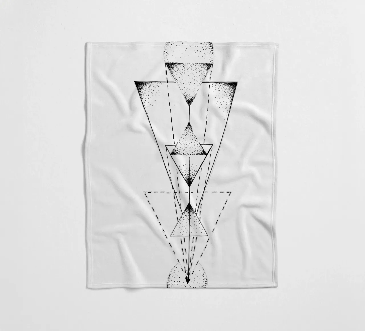 Lineart | TriangleMandala coperta in pile da venten
