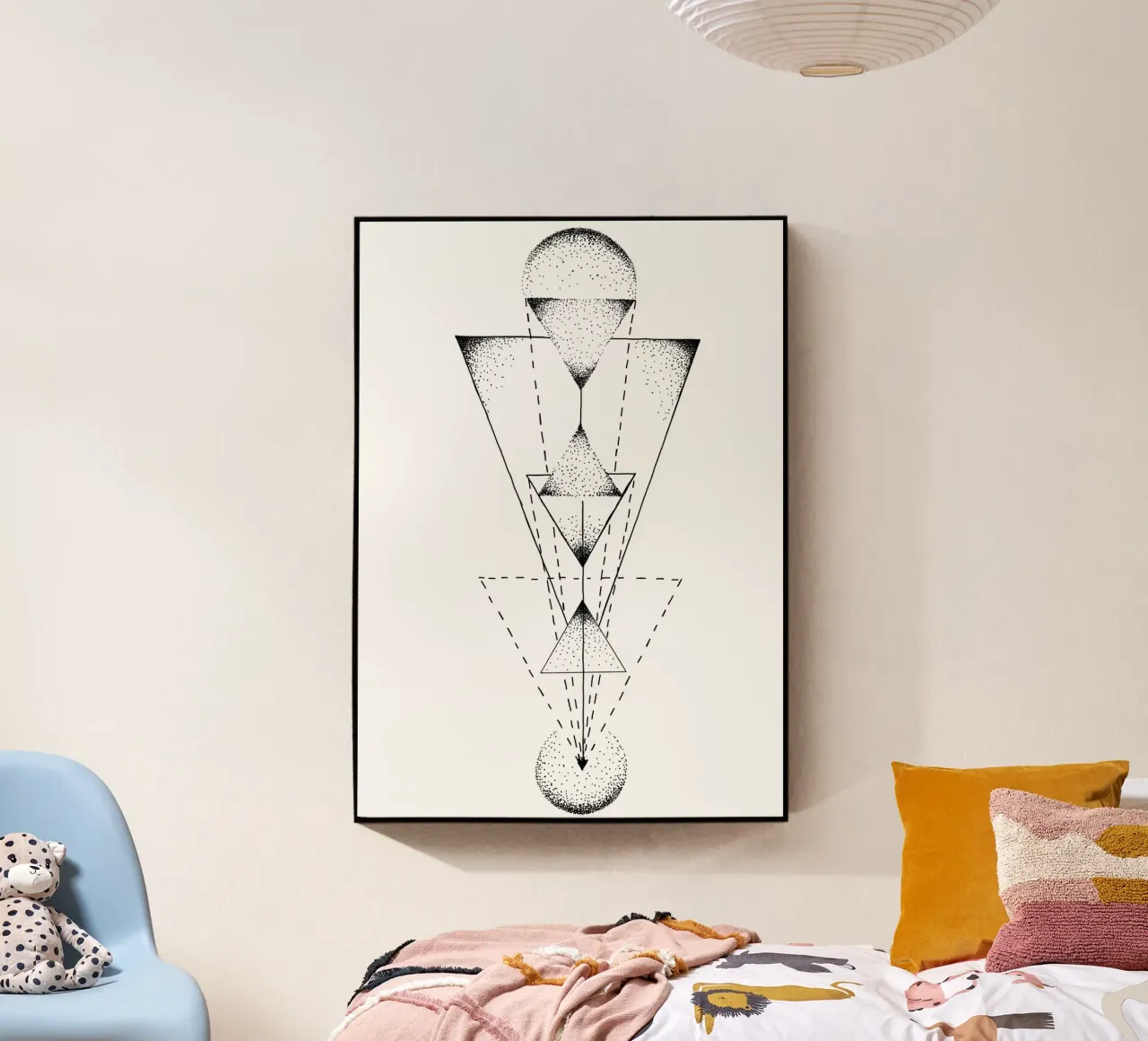 Lineart | TriangleMandala plexiglass da venten