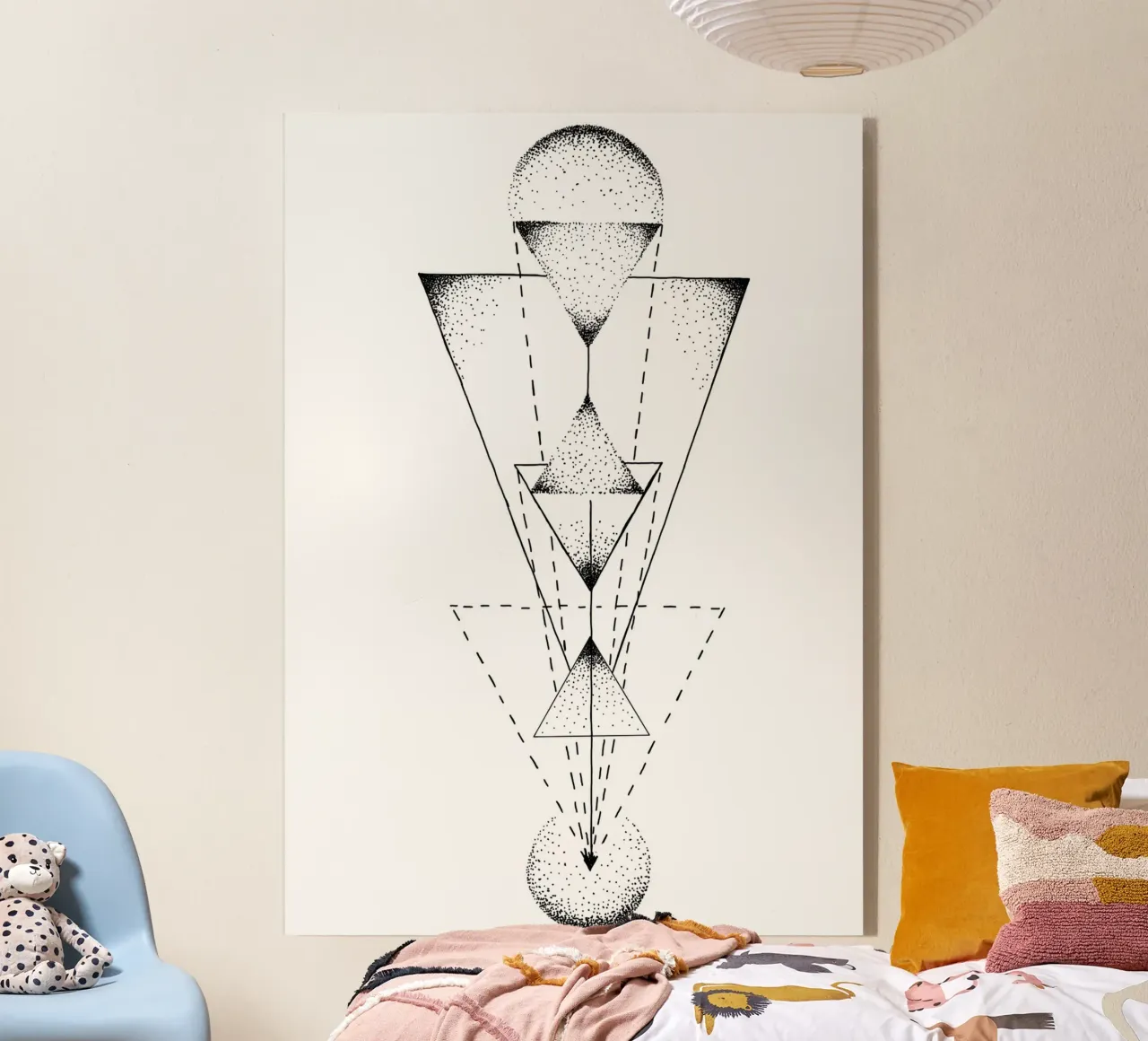 Lineart | TriangleMandala plexiglass da venten