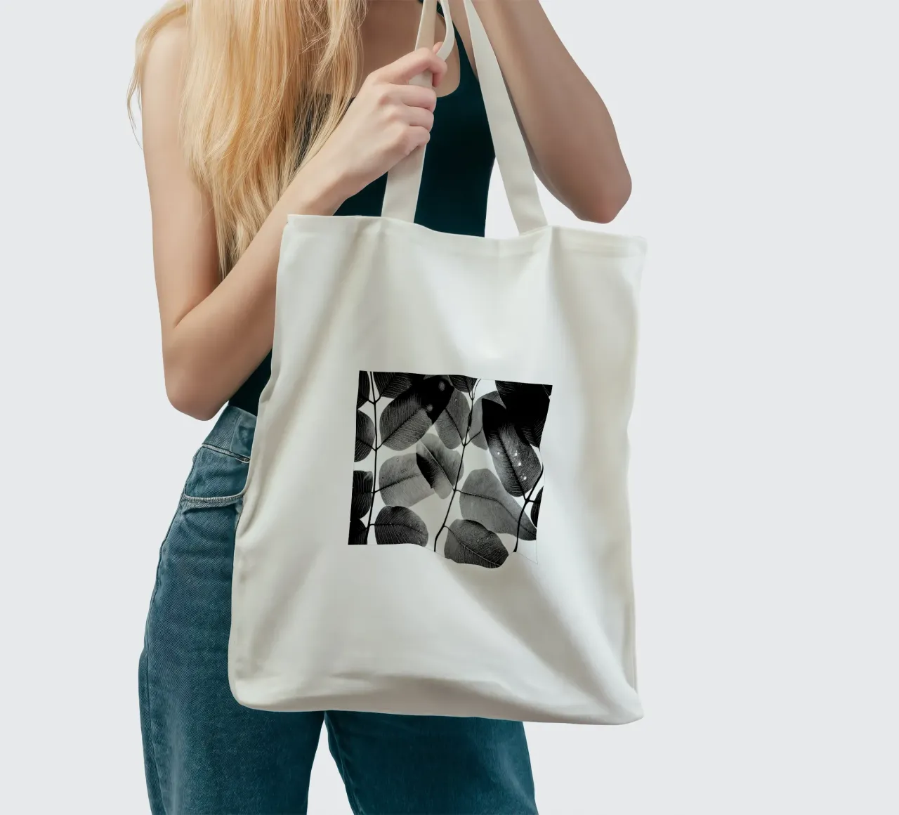 Experiments with Leaves 1 borsa in juta da Tal Paz-Fridman