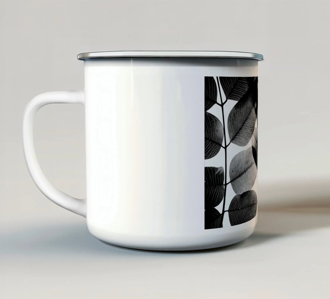 Experiments with Leaves 1 tazza in smalto da Tal Paz-Fridman