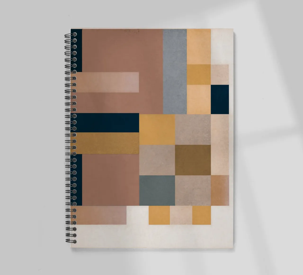Modern Abstraction Mocha Mousse 4 spiral notebook by Gaite