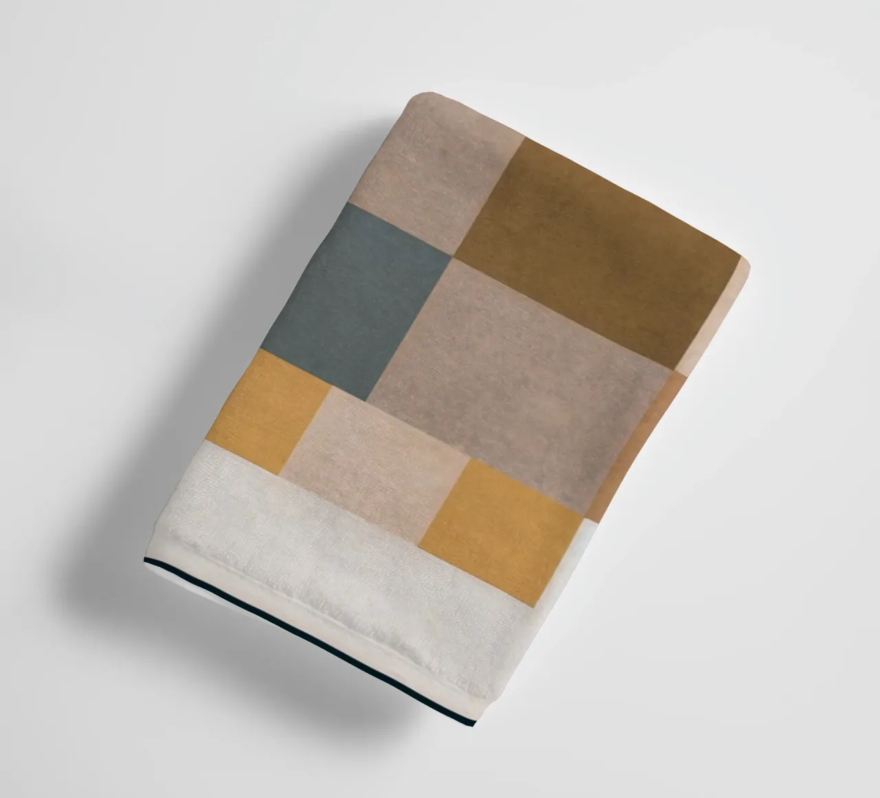 Modern Abstraction Mocha Mousse 4 towel by Gaite