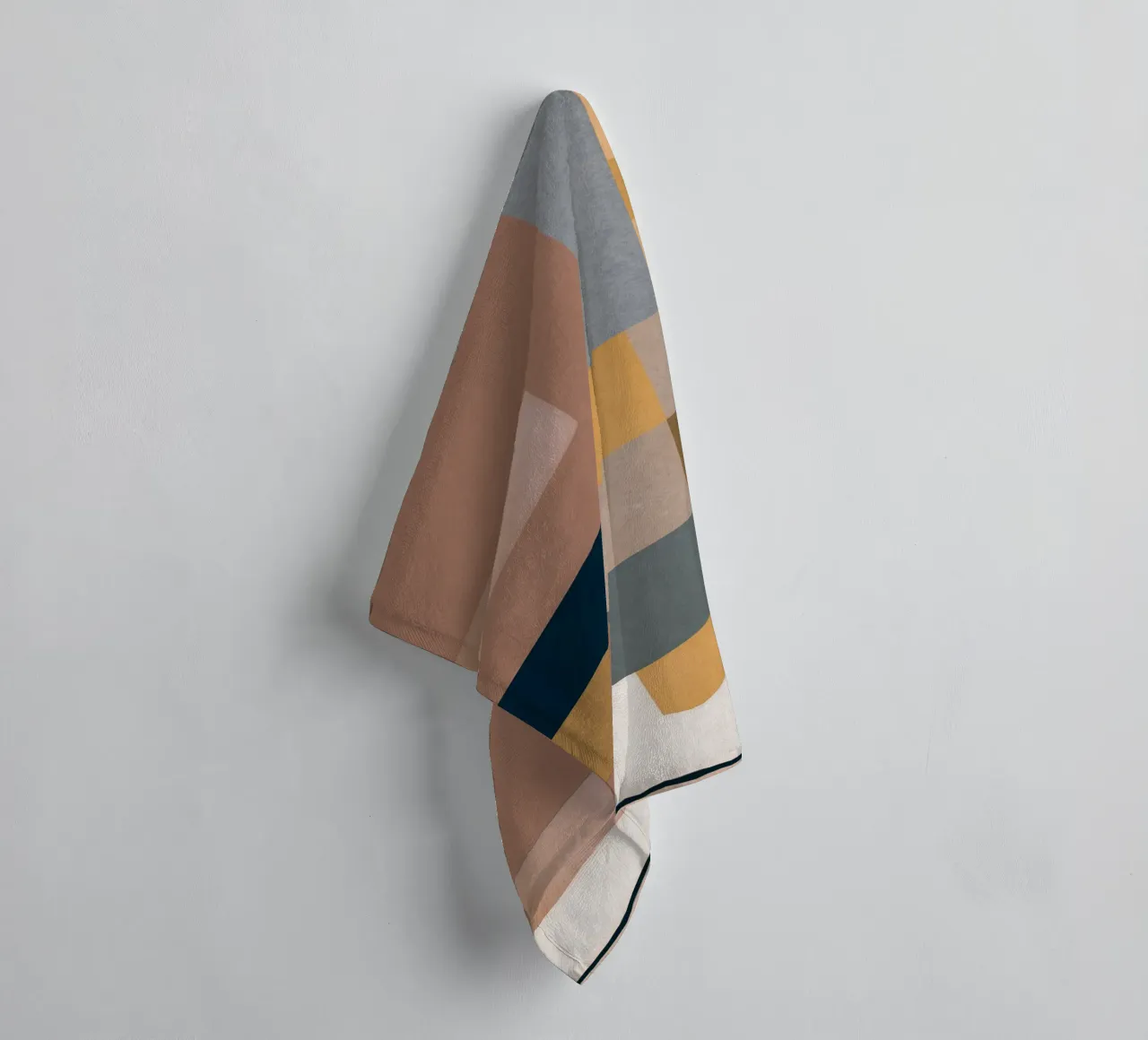 Modern Abstraction Mocha Mousse 4 towel by Gaite