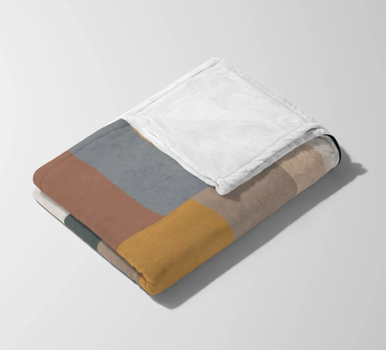 Modern Abstraction Mocha Mousse 4 fleece blanket by Gaite