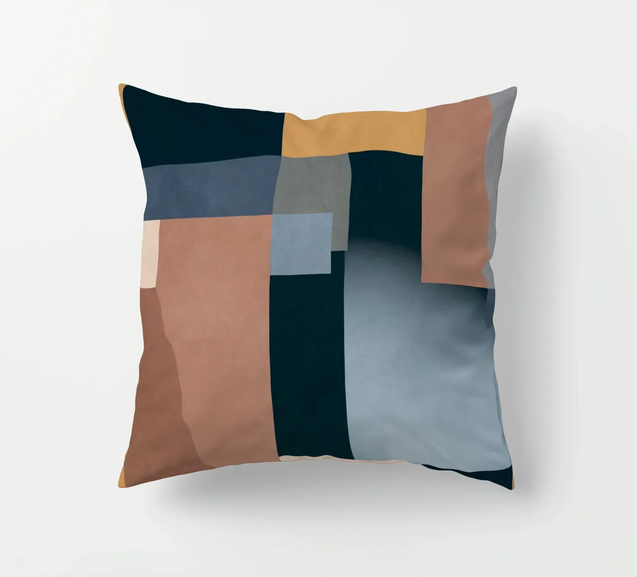 Modern Abstraction Mocha Mousse 5 decorative cushion by Gaite