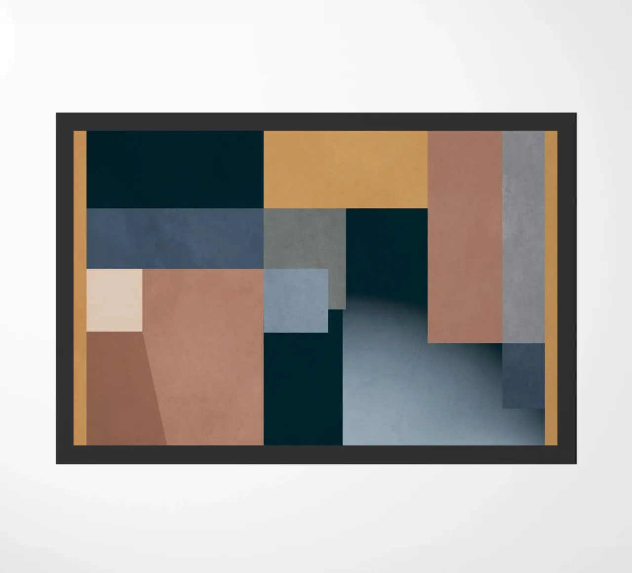 Modern Abstraction Mocha Mousse 5 doormat by Gaite