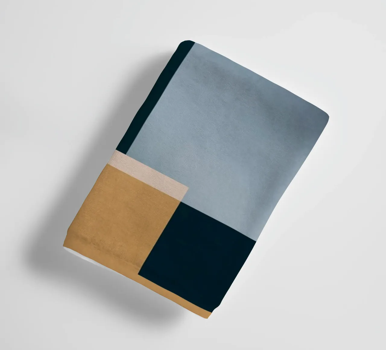 Modern Abstraction Mocha Mousse 5 towel by Gaite