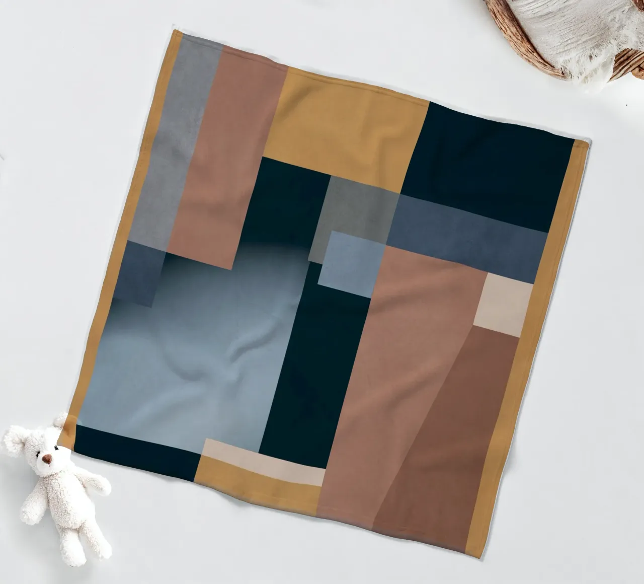 Astrazione moderna Mousse di moka 5 coperta in pile da Gaite