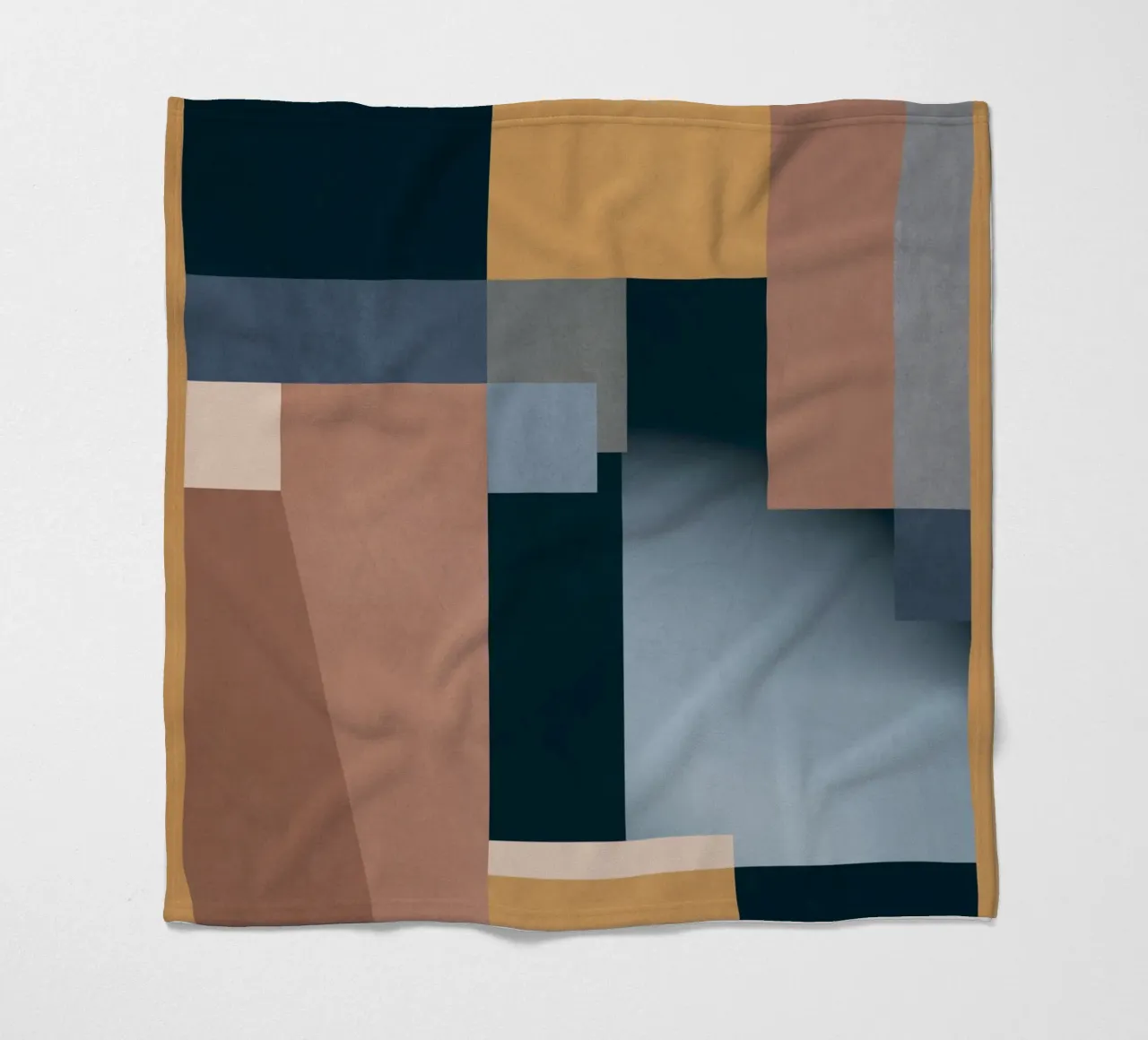 Modern Abstraction Mocha Mousse 5 fleece blanket by Gaite