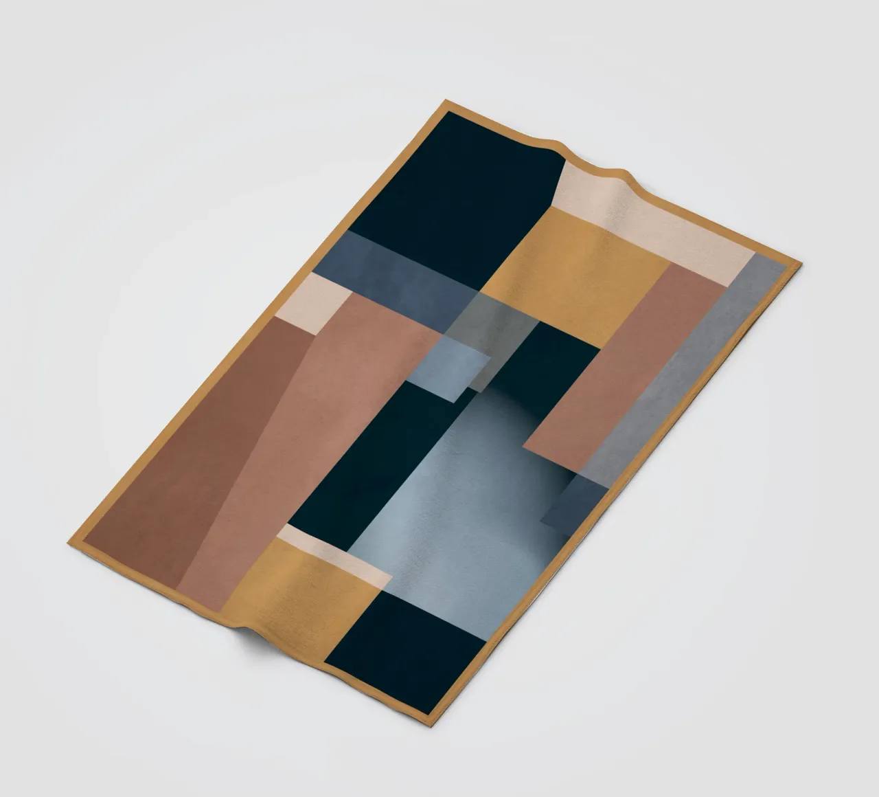 Astrazione moderna Mousse di moka 5 coperta in pile da Gaite